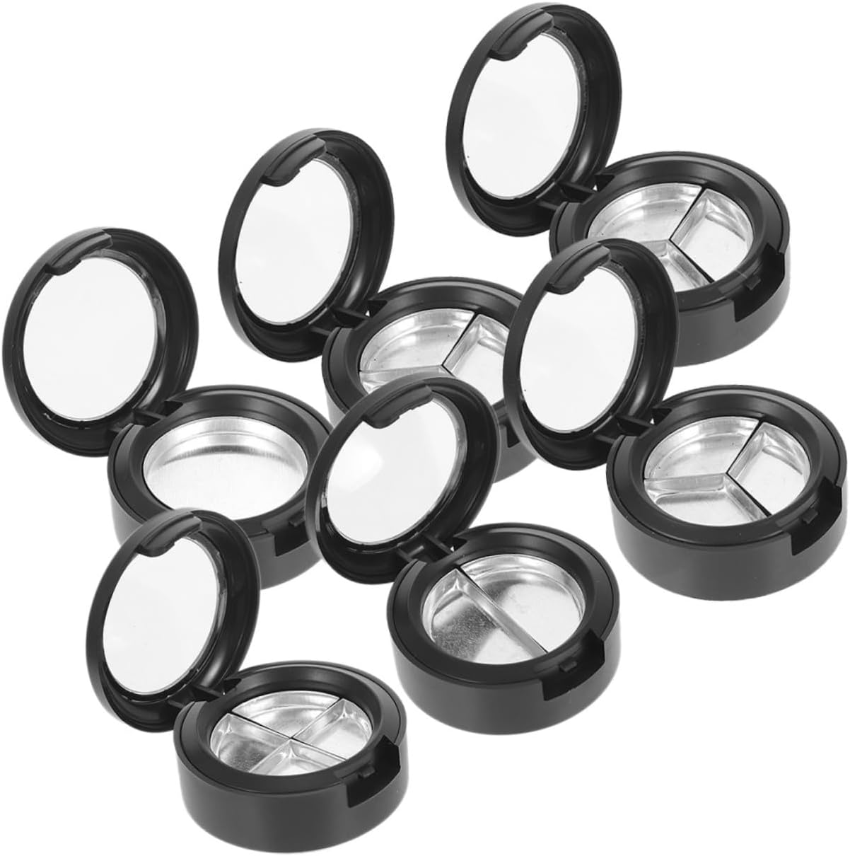 WRITWAA 6Pcs Eye Shadow Box Highlighter Tray Empty Eyeshadow Cases for Makeup Organizer Box for Storing Blush Lipstick for Travel Makeup