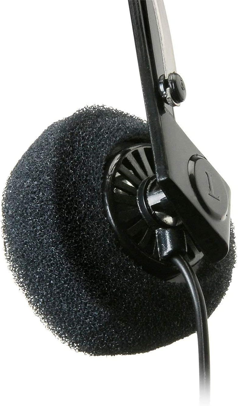 Parts Express Mini Stereo Lightweight Headphones with 4 Ft. Cord image number 1