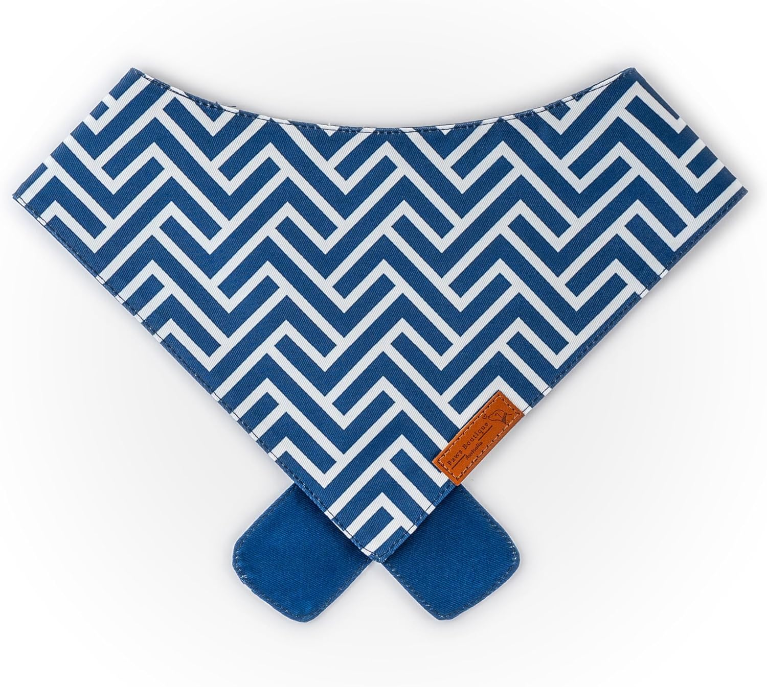 Paws Boutique Premium Dog Bandana/Scarf | Design: Geometrically Chic | Reversible Dual Layered/Sided | Small, Medium & Large Pets | Unique Style | Accessories for Puppies & Dogs (S) image number 3