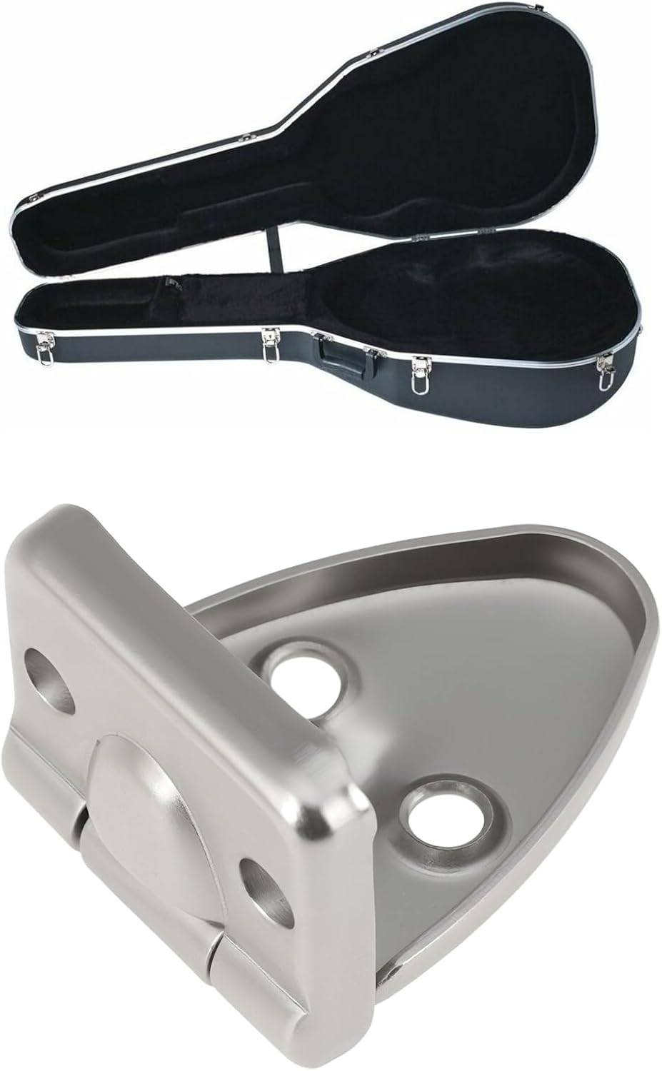 Be in Your Mind 2 Pcs Box Cabinet Silver 90&deg; Flip Hinge Suitable for Guitar Cases Piano Cabinet image number 5