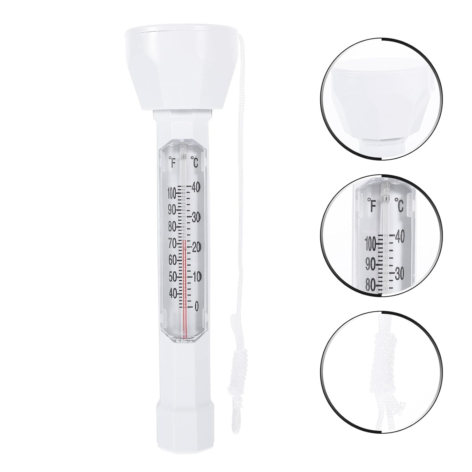 COHEALI Floating Pool Thermometer Temperature Measuring Tool for Pools Baths Ponds Lightweight Gauge Accurate Water Temperature Reader