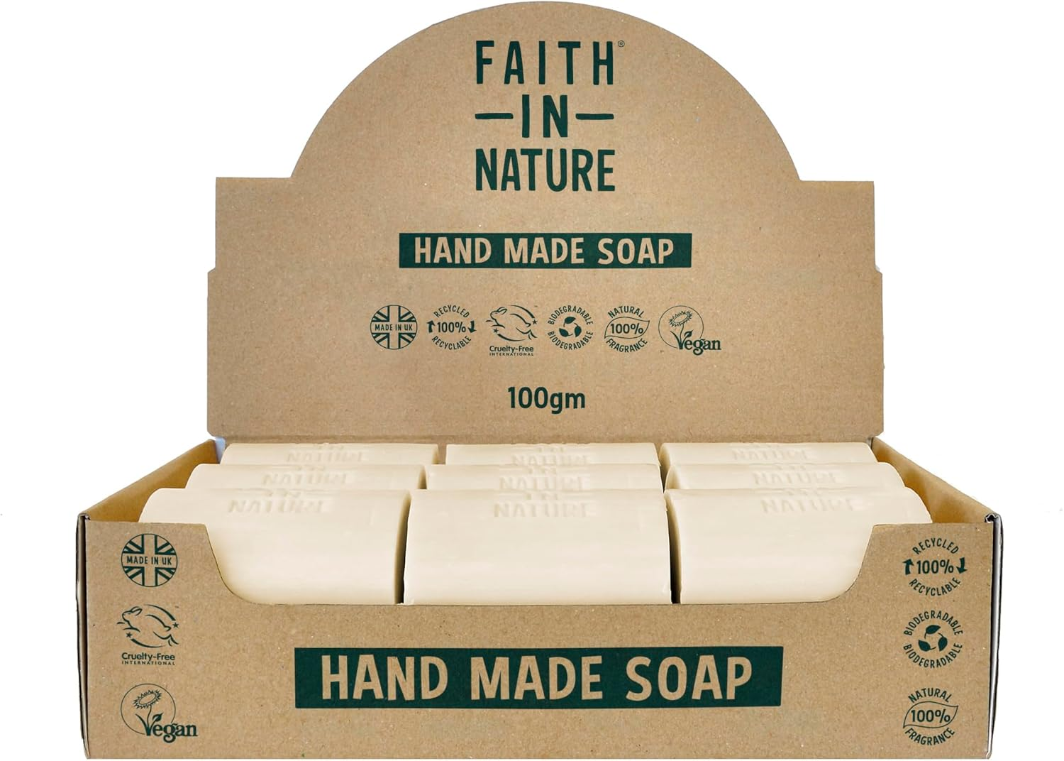 Faith Coconut Soap (Bulk) 100G X 18