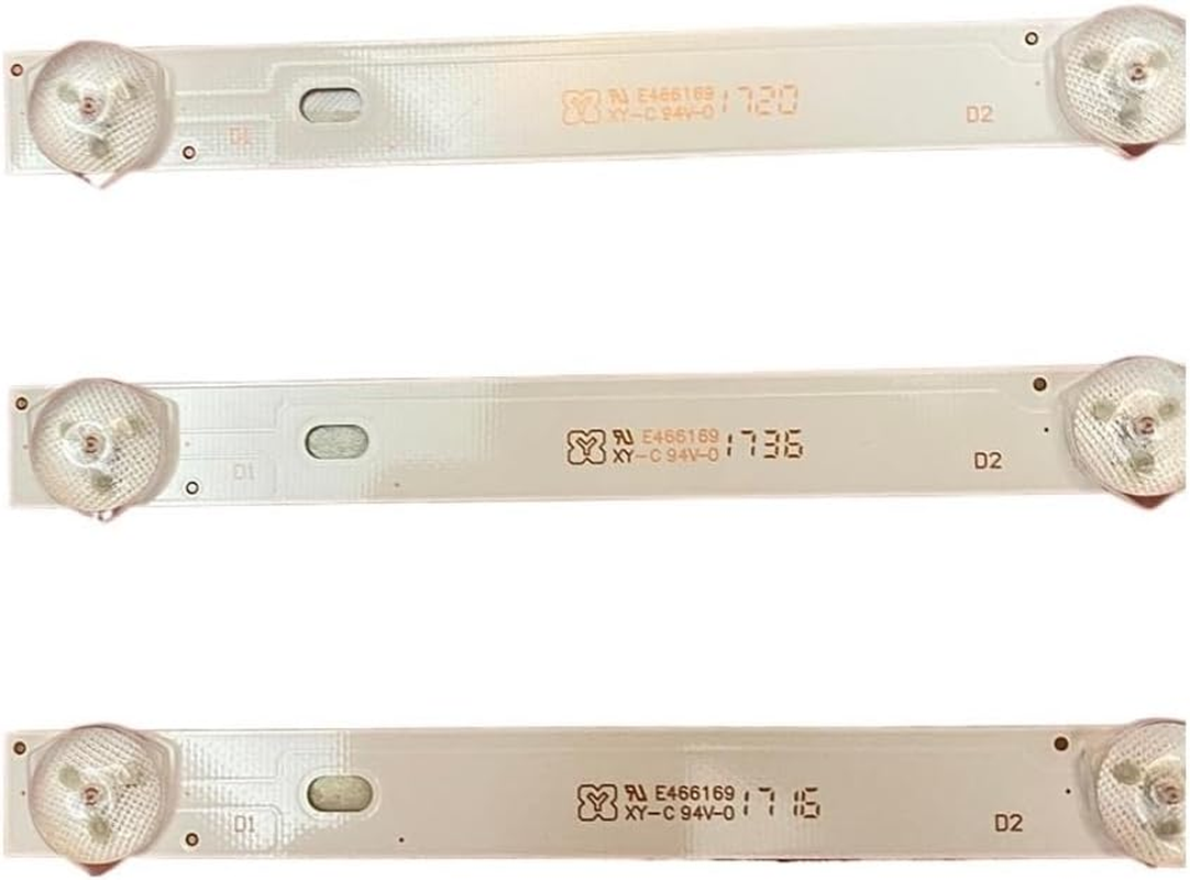 LED Strip Fit for Panasonic TX-40DS400E TX-40ES400B TX-40ES500B TX-40FS503B TX-40ESW504B TX-40DSU401 IC-D-HWBJ40D660 Tc-40Ds600X(Kit 3Pcs for 1 TV) image number 3