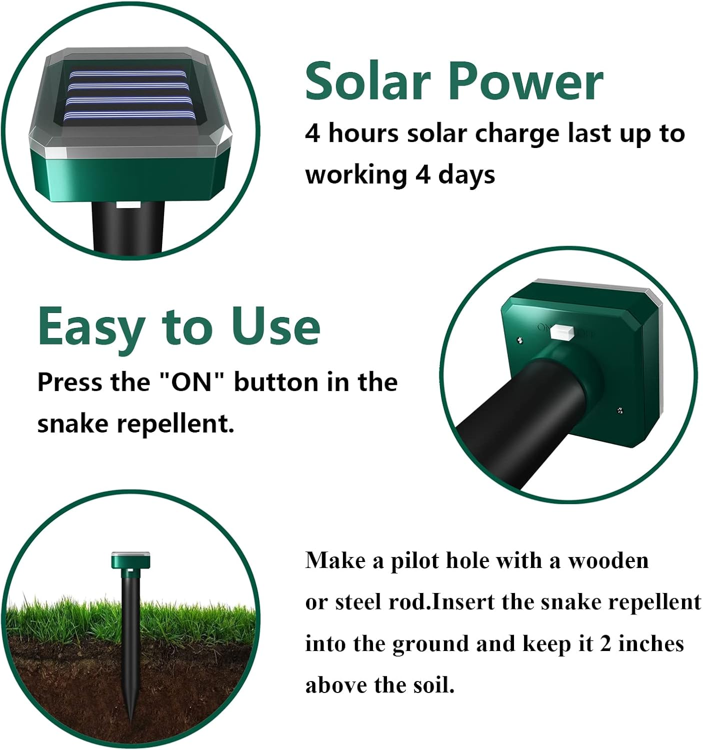 Snake Repellent for Yard Powerful - Effective Outdoor Snake Repeller, Safe for Pets, Keep Your Lawn & Garden Snake Away with Our Trusted Repellent image number 2