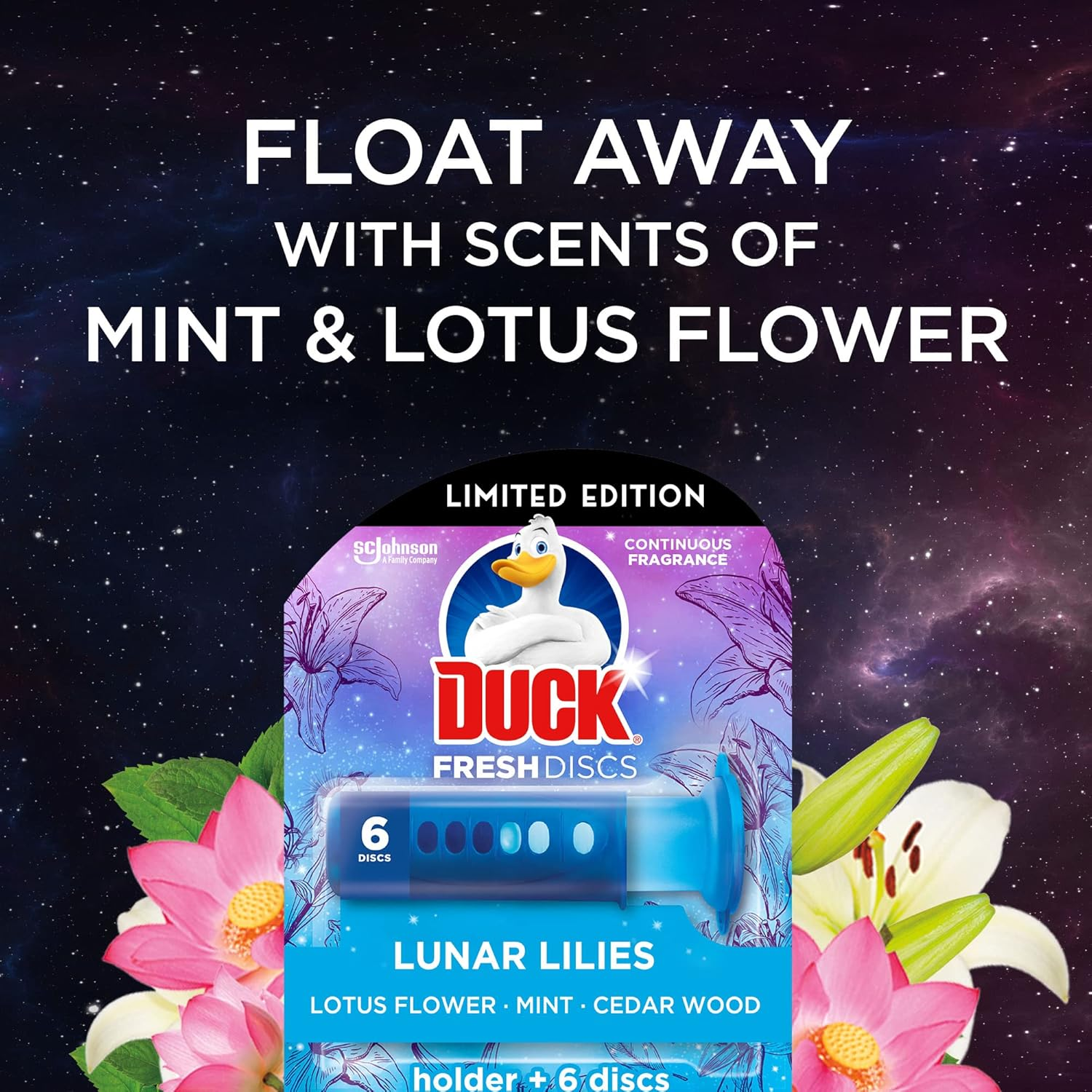 Duck Lunar Lilies Fresh Discs (6 Piece Pack) image number 5