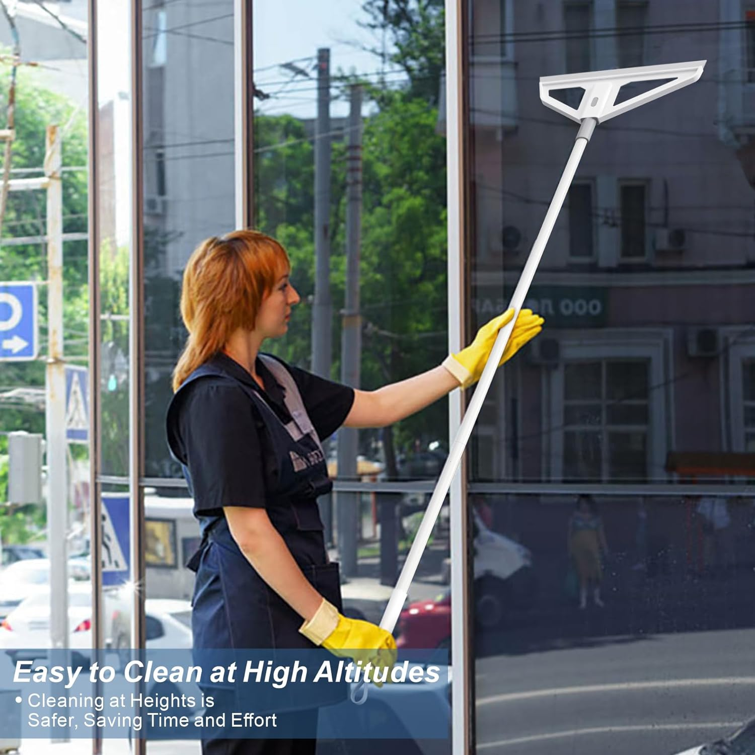 Magic Broom,Magic Scrub Broom, Broom Squeegee, Multifunction Magic Broom with Extension Iron Pipe Spraying Poles More Durable Water and Dust Remover Flex Silicone Broom Quick Drying