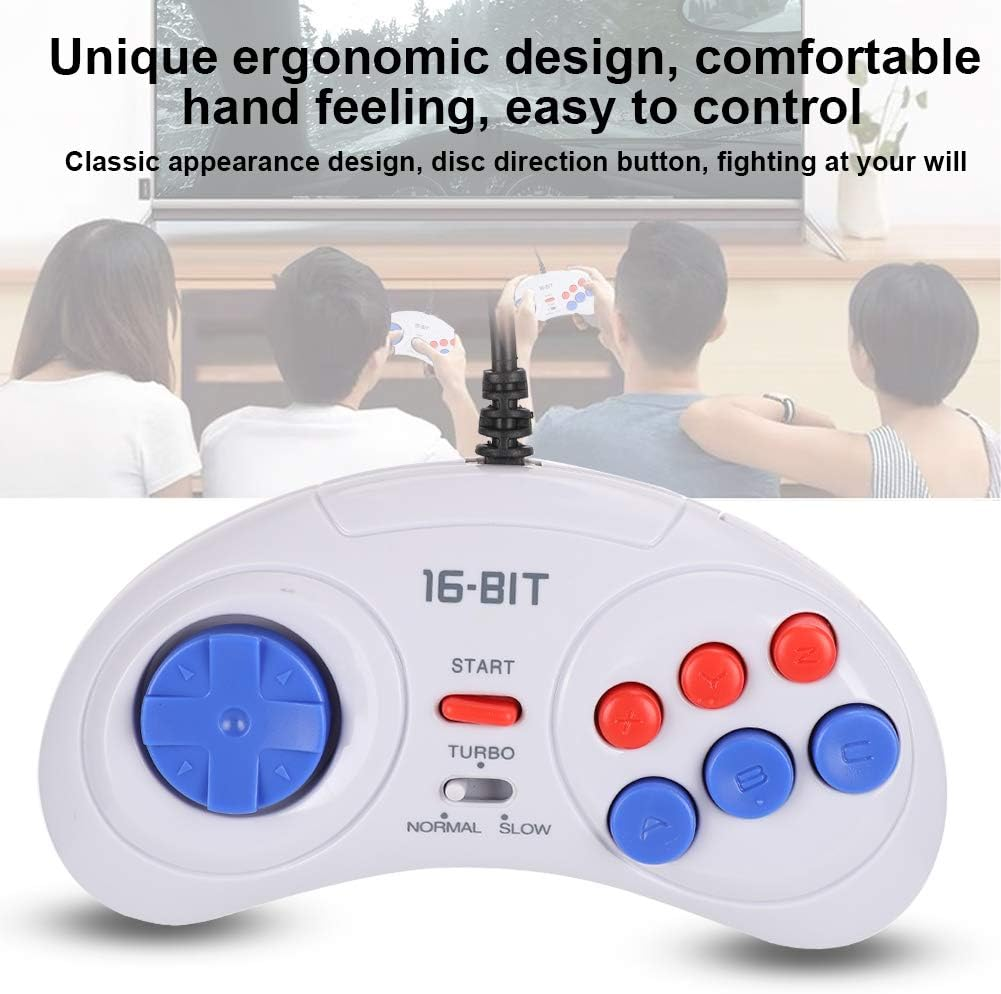 OEBUAFI Mini Handheld Game Console Ergonomic White Gaming Controller with Function For, Portable Entertainment for Gamers Everywhere