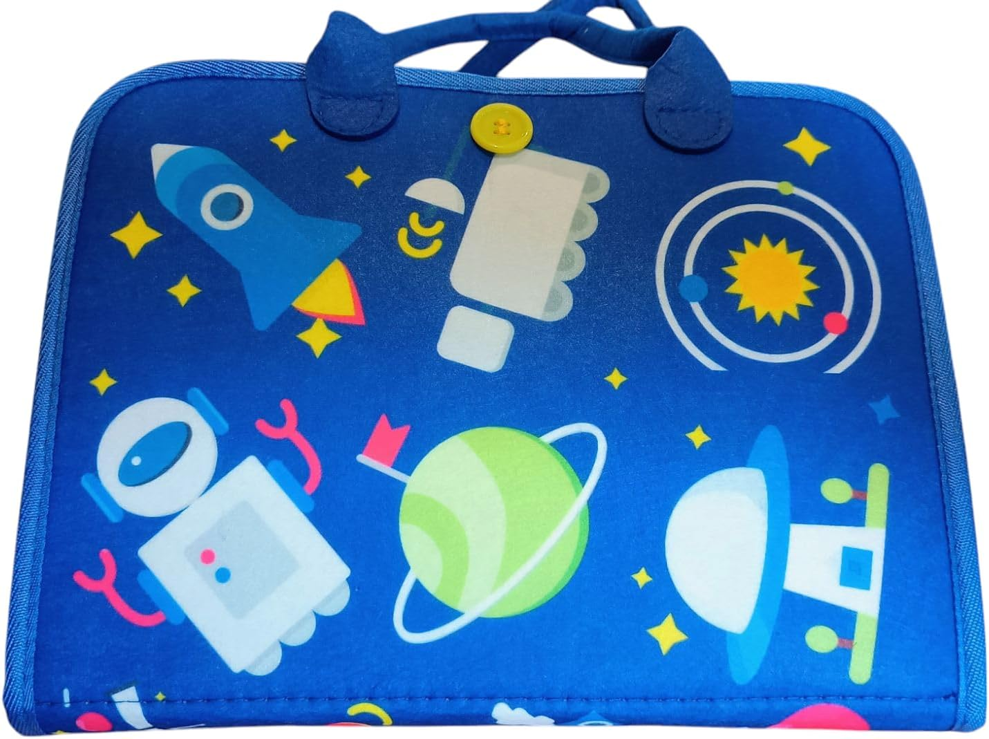 Busy Board - 8 in 1 Preschool Eary Learning Educational Travel Toys with Life Skill, Alphabet, Number, Shape, Color, Animal and Weather - Gifts for Toddlers Quiet Book, Montessori Learning (Pink)