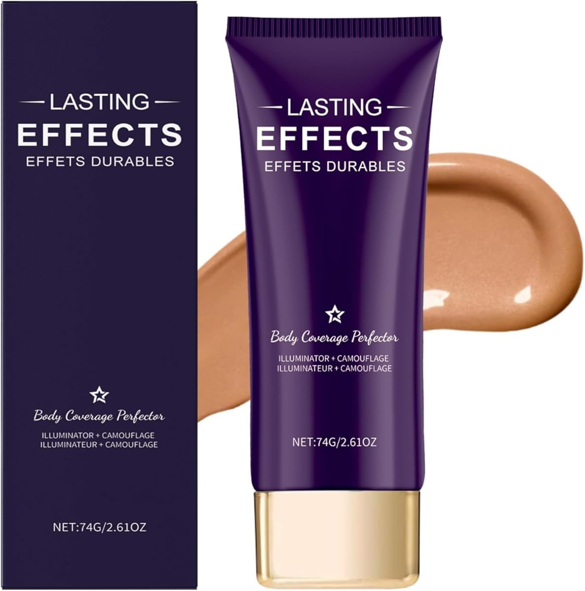 Beauty Body Coverage Perfector, All over Complexion Perfector, Waterproof Tattoo Cover up Makeup, Long-Lasting Natural Gloss Body Concealer (Natural)