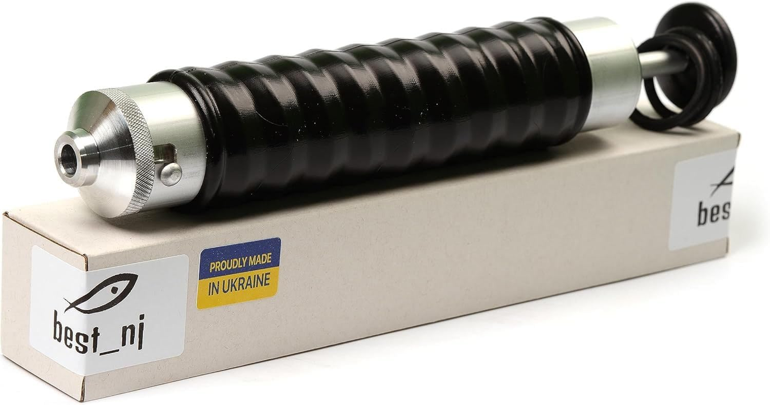 120 Ml Aluminum Injector for Soft Plastic Plastisol Fishing Lure Molds Locking Nozzle