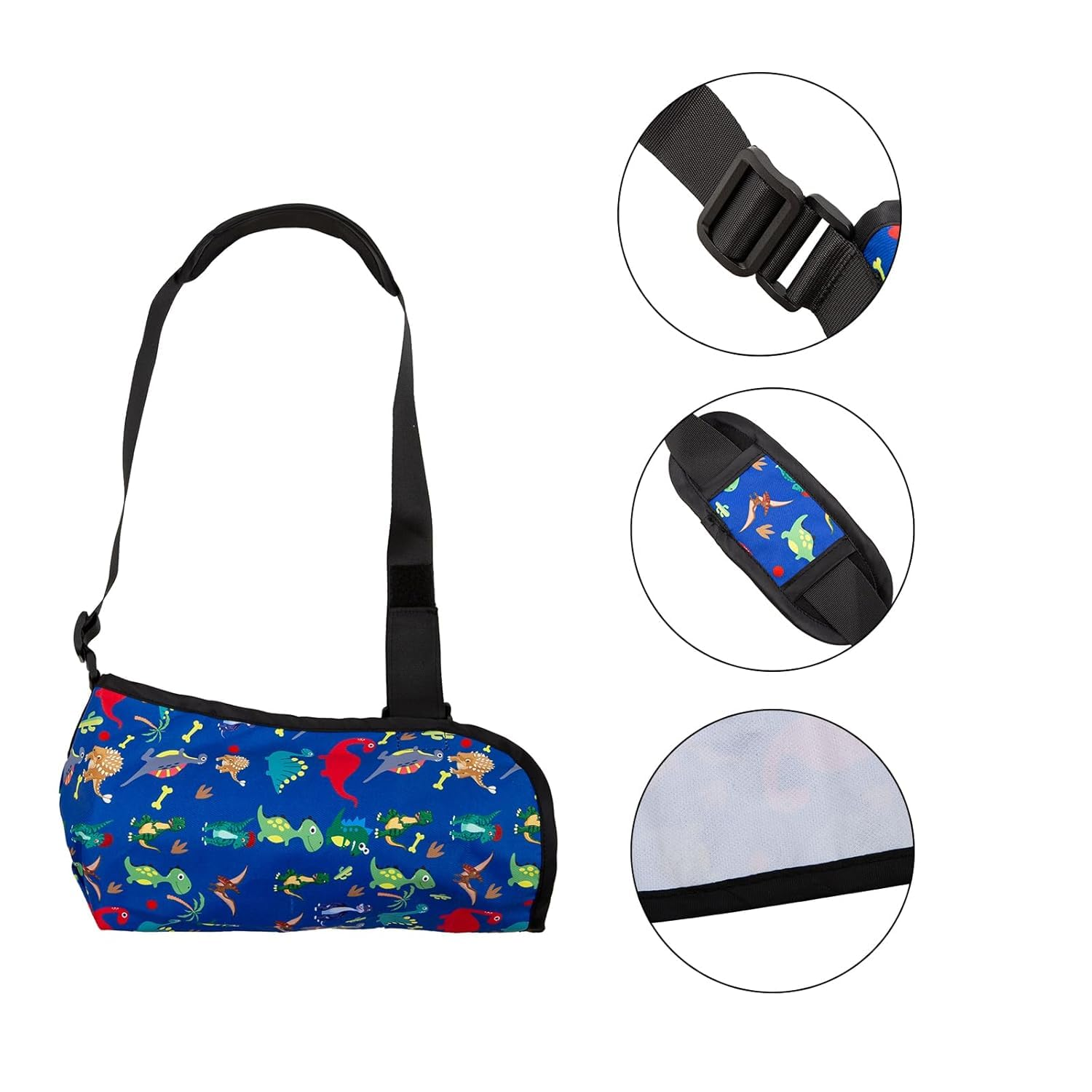 Kids Arm Sling,Arm Sling for Shoulder Injury and Elbow Injury,Arm Sling Shoulder Immobilizer Broken Arm,Universal Padiatric Kids Sling for Dislocated Shoulder Support (Dinosaur Pattern) image number 4
