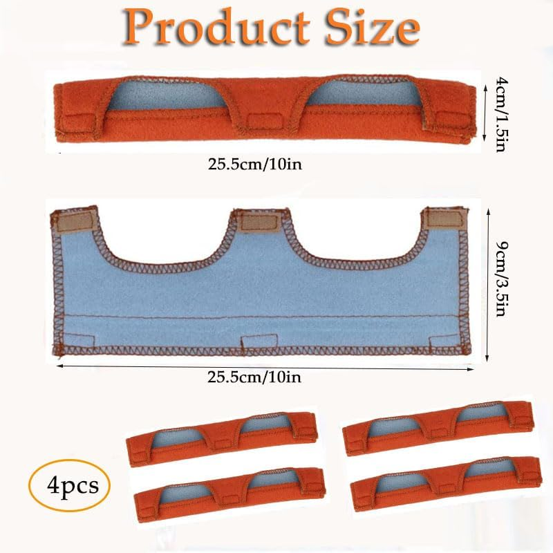 Hardhat Sweatbands, WADY 4 Pcs Hardhat Sweatbands,Welding Brown Sweatband Hard Hat Headbands Inner Layer Made of Air-Cushioned Foam to Store Excess Sweat for Welding Helmets Cycle Ricing Hard Hat image number 4