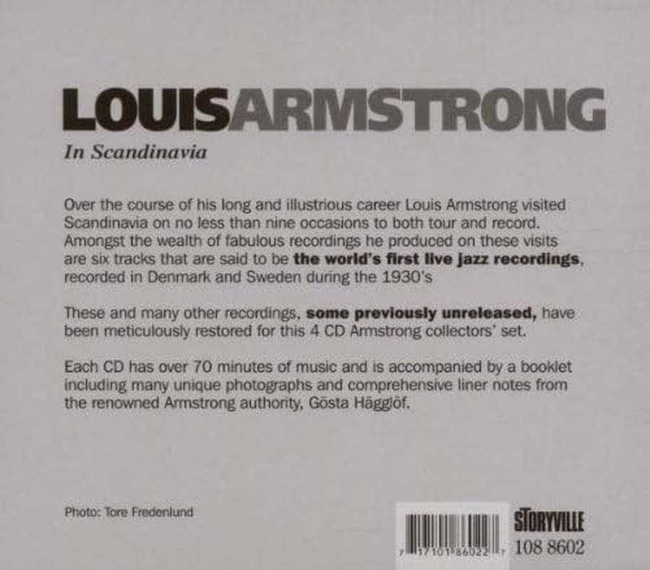 Storyville Louis Armstrong - Scandinavia CD