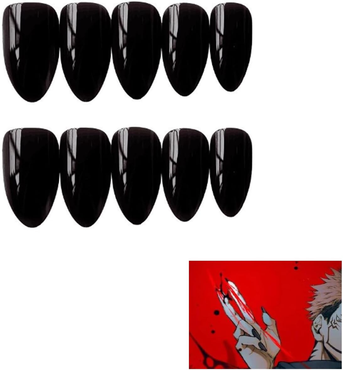 TLSDDTY Ryomen Sukuna Tattoo Stickers Anime Cosplay Temporary Tattoos Body Face Wrist Stickers Makeup Props + Keychain (8481)