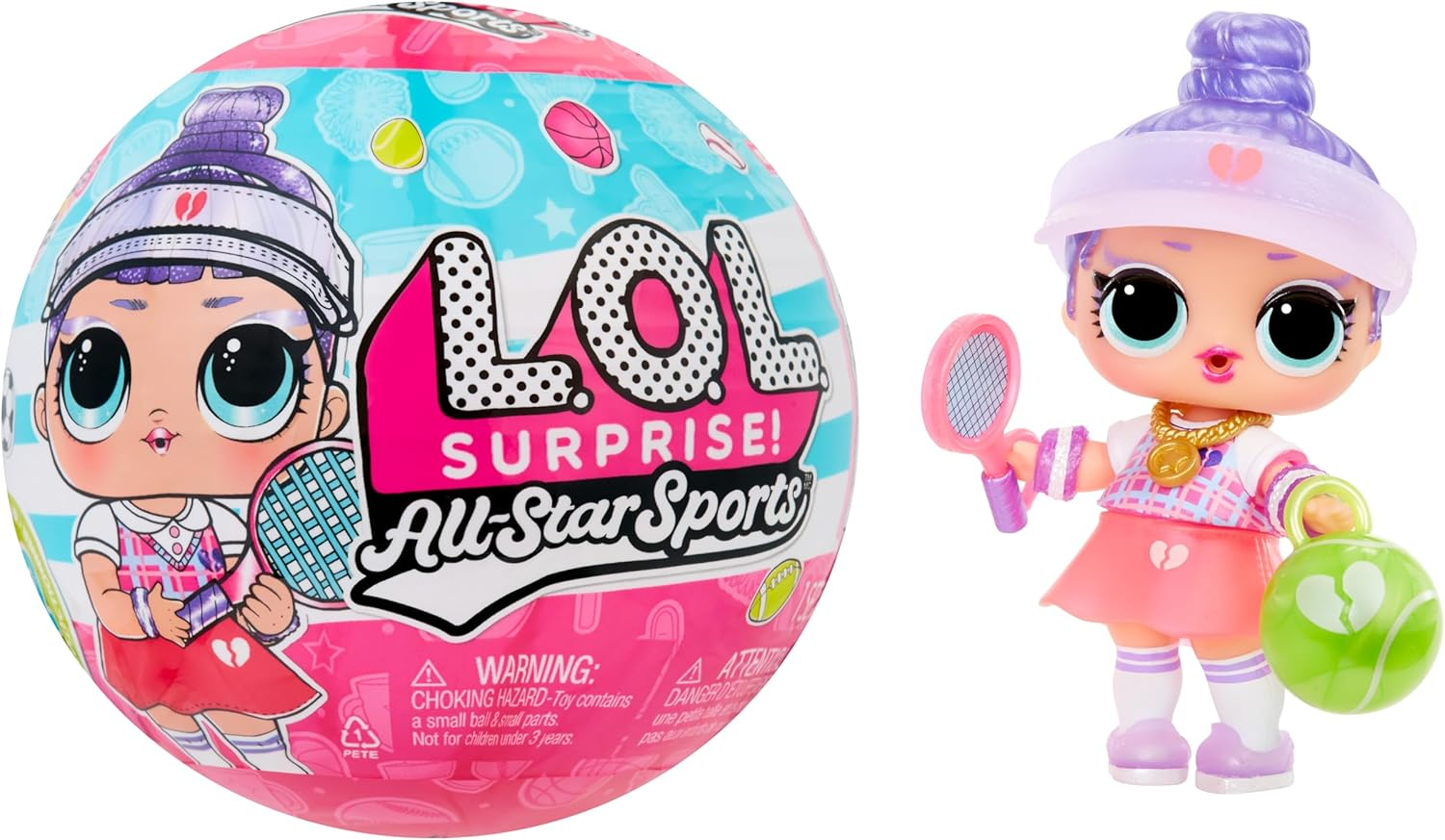 L.O.L. Surprise! All-Star Sports Vault Collection Tots - Includes 1 Doll, Blind Packaging, 12 Dolls to Collect, Unbox 8 Accessories, Ideal Present for Kids Ages 4+ image number 1