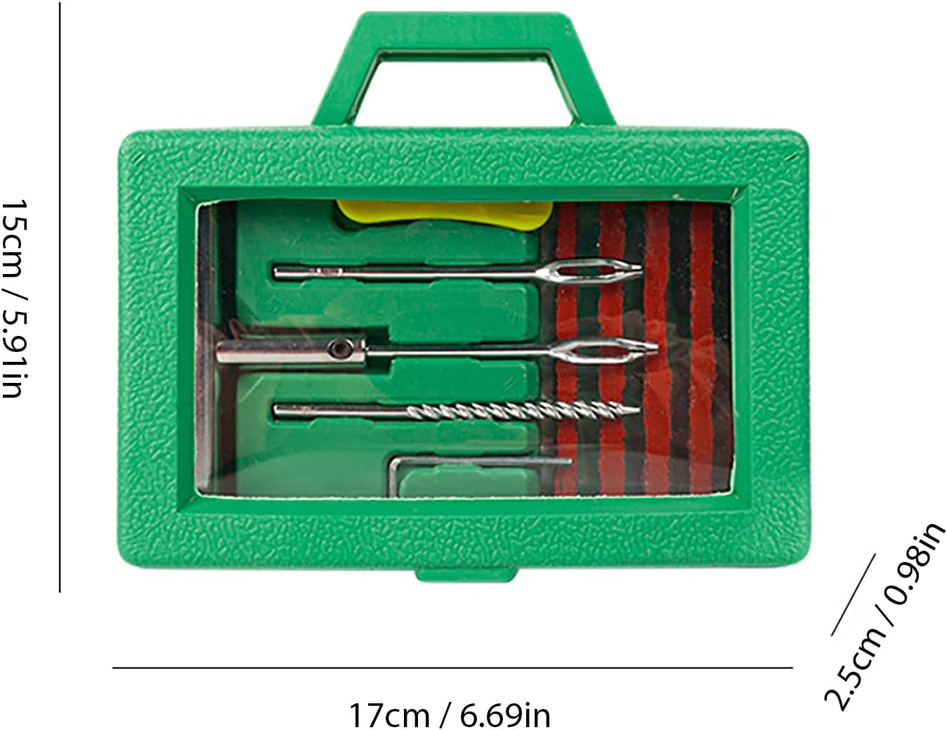 ETUCYNG Tire Repair Kit,Heavy Duty Professional Wheel Repairing Set | Heavy Duty Tire Plug Kit - for Trailer RV Truck Automotive Sedan Pickup - Blue Box image number 4