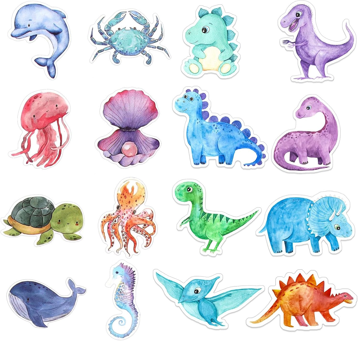 2000 PCS Cute Animal Stickers for Kids Classroom, Stickers Roll for Water Bottles, Home Rewards Stickers, Party Favors image number 1