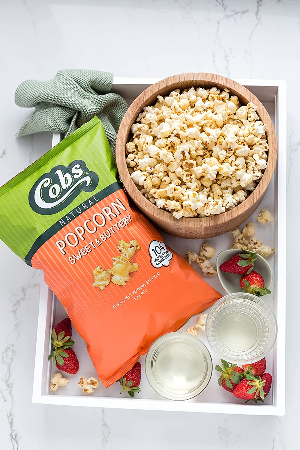 Cobs Natural Sweet & Buttery Popcorn, 110G image number 5
