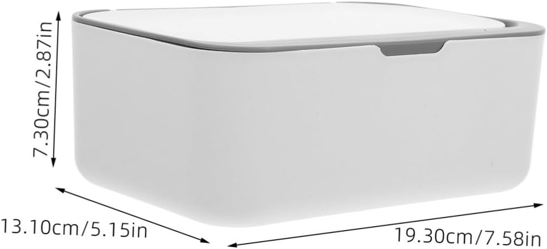 Wet Tissue Box Cover for Wipes Holder Material Tissue Box Lid Desktop Use as Wipes Dispenser Multifunctional image number 5