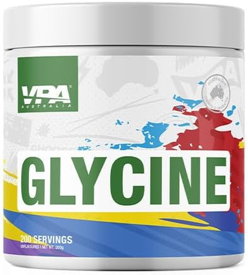 VPA&reg; Australia Glycine - Natural Unflavoured, 100% Pure, 200G (200 Servings)