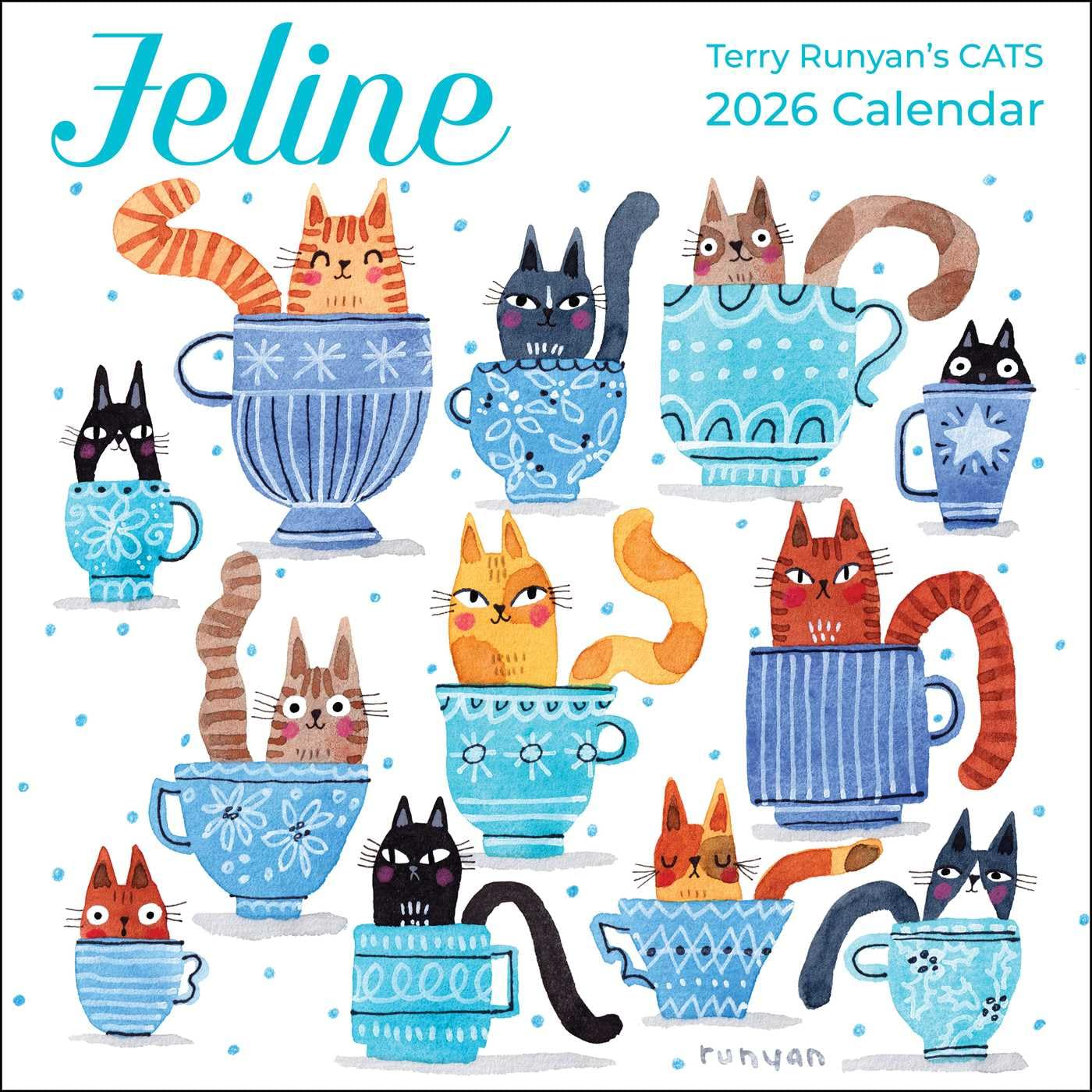 Feline 2026 Wall Calendar: Terry Runyan'S Cats image number 2