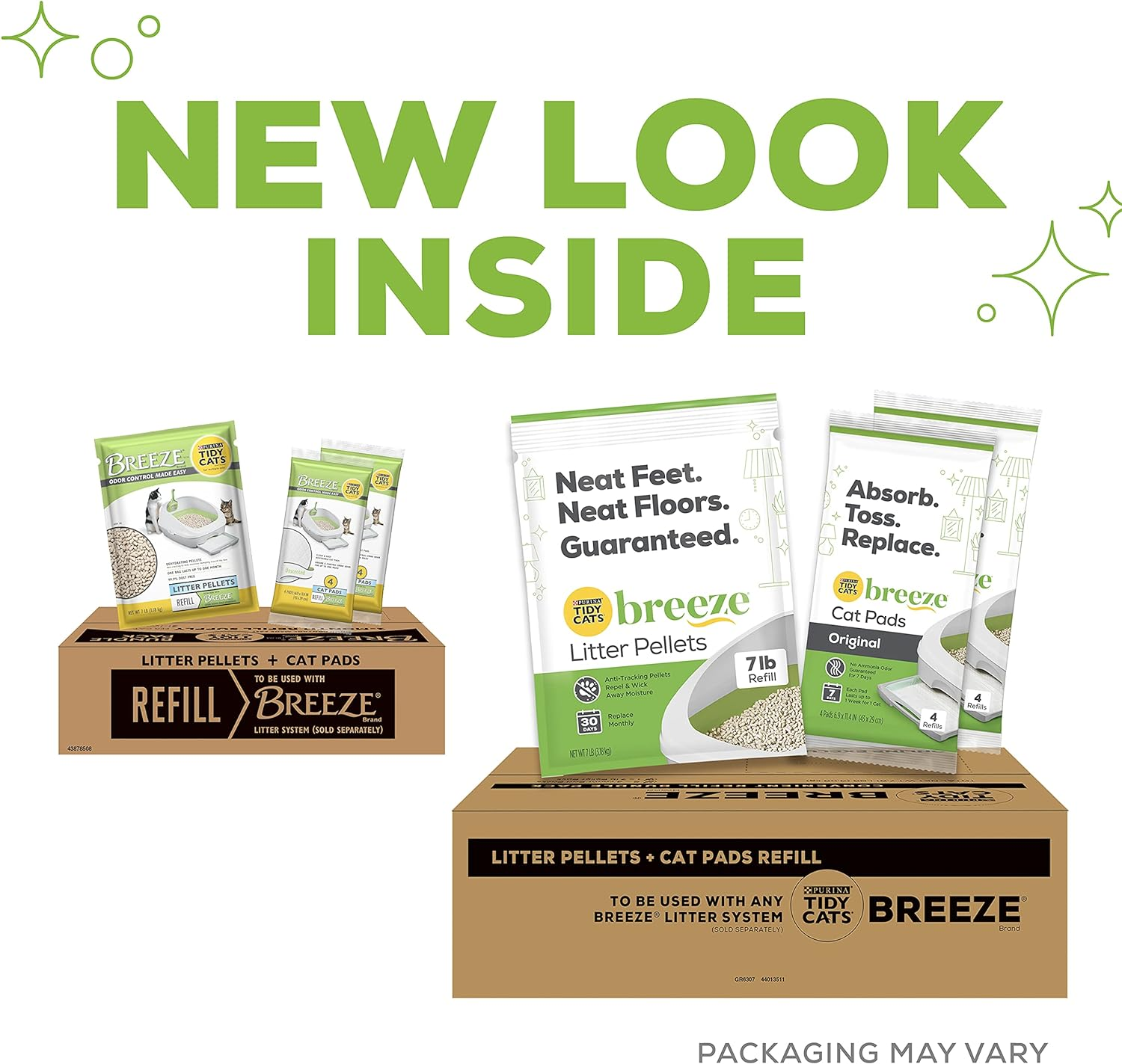 Purina Tidy Cats Cat Litter Box Accessories, BREEZE Refill Litter Pellets & Cat Pads Multi Cat Litter - 7.91 Lb. Box image number 4
