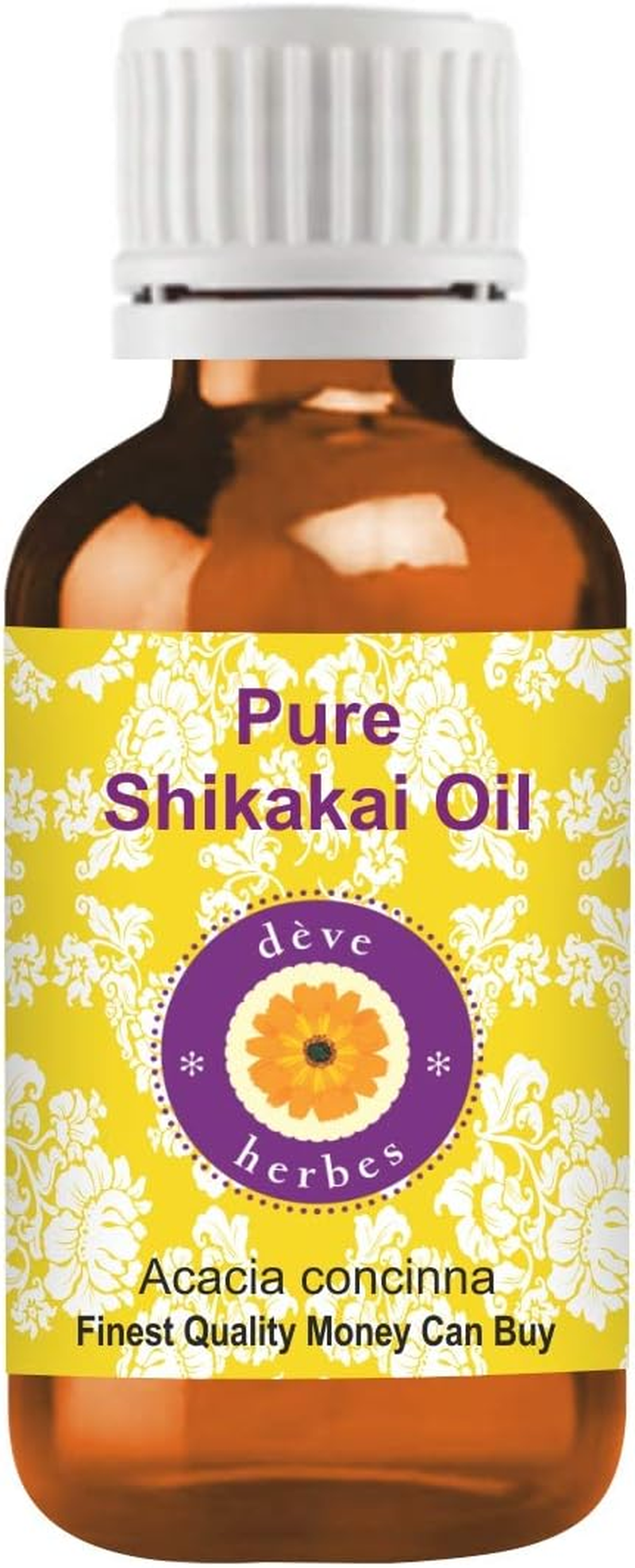 Deve Herbes Pure Shikakai Oil (Acacia Concinna) 100Ml (3.38 Oz)