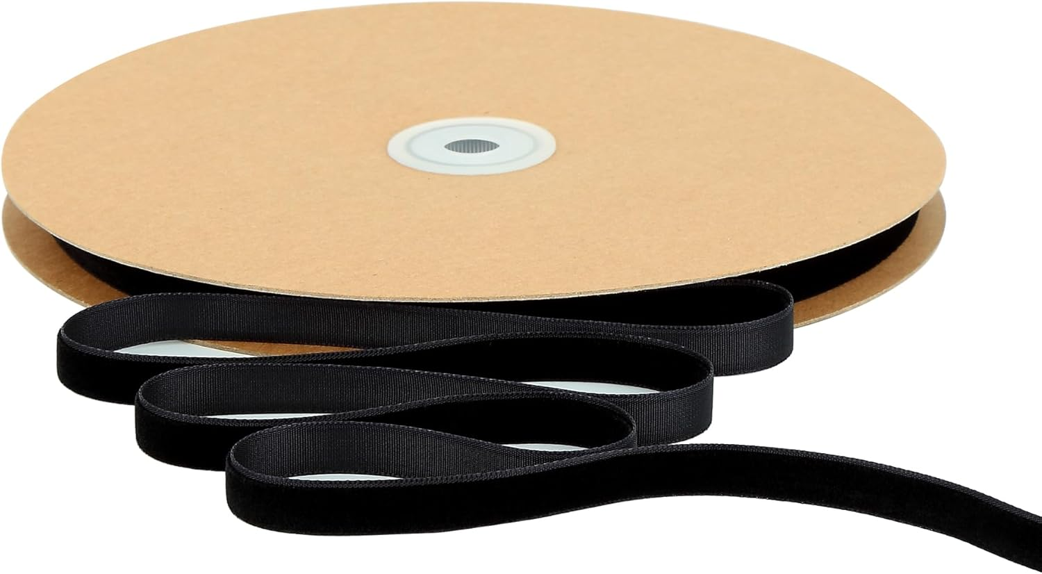 Christmas Ribbon for Gift Wrapping Black Velvet 3/8 Inch X 25Yards for Holiday Crafts, Home Decor, Choker Making, Wedding Bouquets image number 6