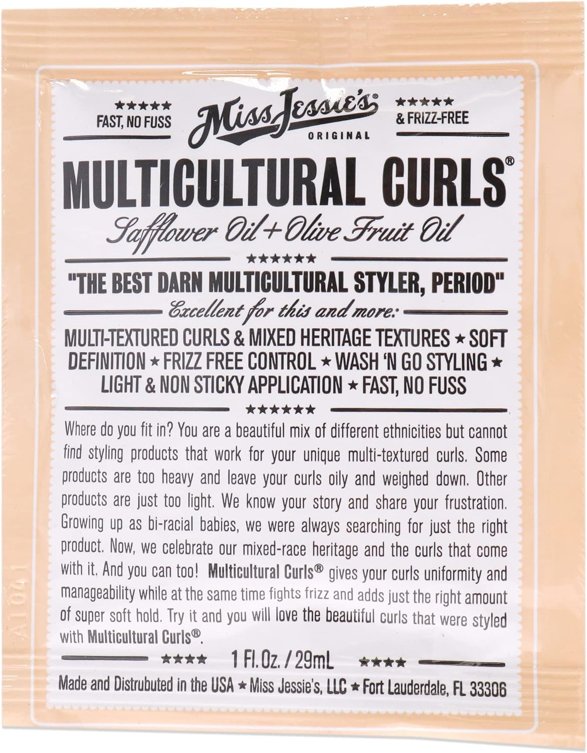 Miss Jessie'S Multi Cultural Curls for Unisex 1 Oz Cream