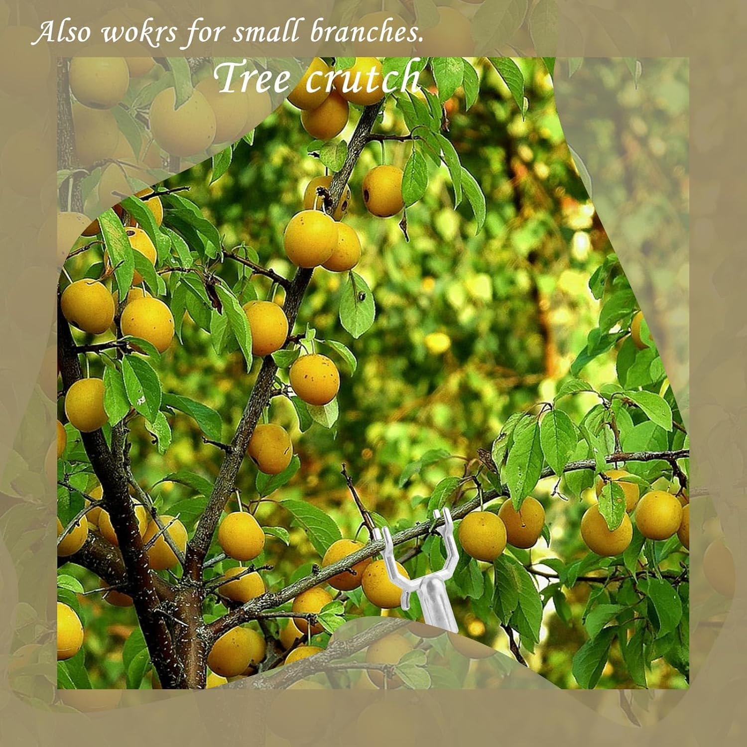 12 Pack Plant Stakes for Outdoor Plants Y-Shaped Supports Metal Tree Supports for Leaning Tree Silver Tree Straightening Kit for Gardening Plant Branch Support for Fruit Trees image number 2