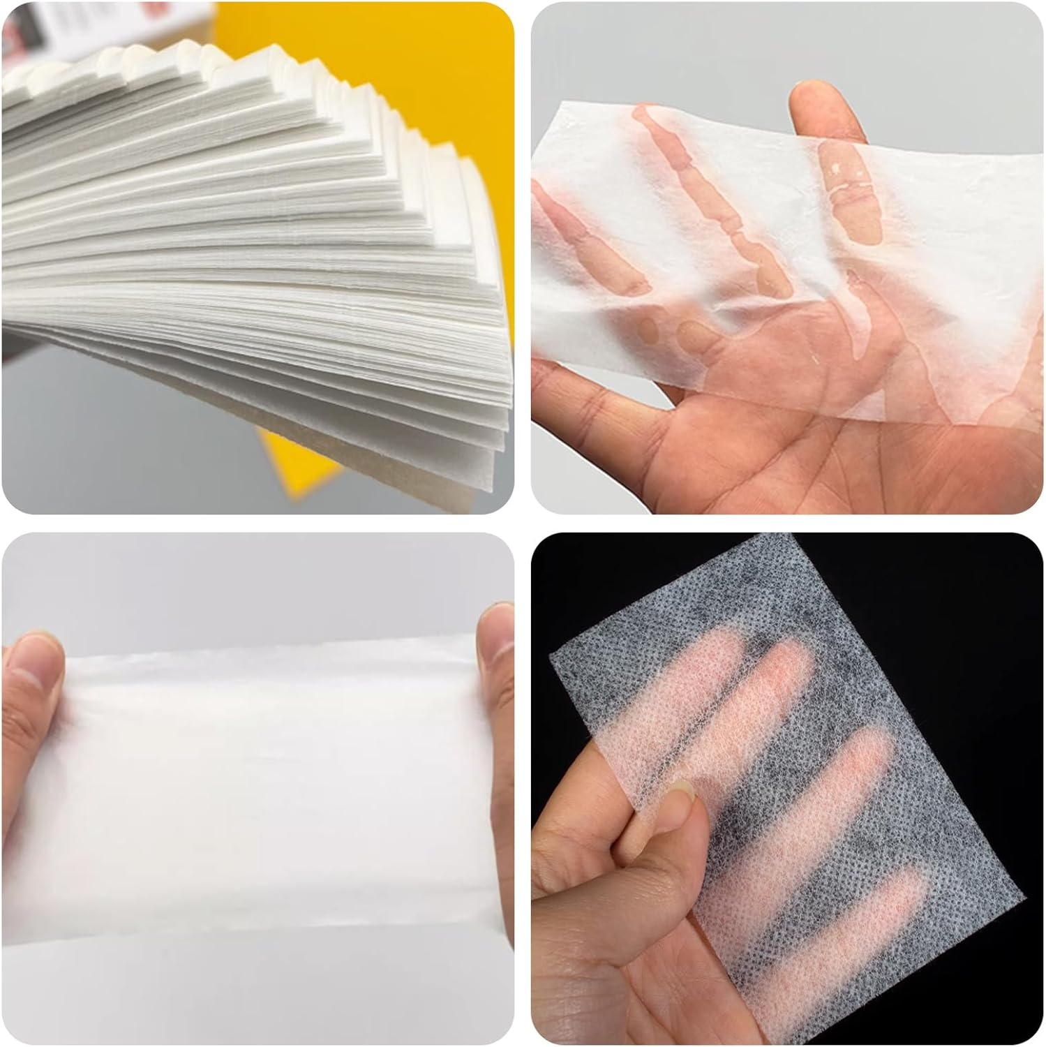 EUPSIIU Pack of 200 Hair Perm Paper, Lace Paper Perm, Sheets, Ultra Thin Breathable Hair Perm, Hair Curling Paper, Salon Professional Lace Paper, for Home Barber Shop image number 1