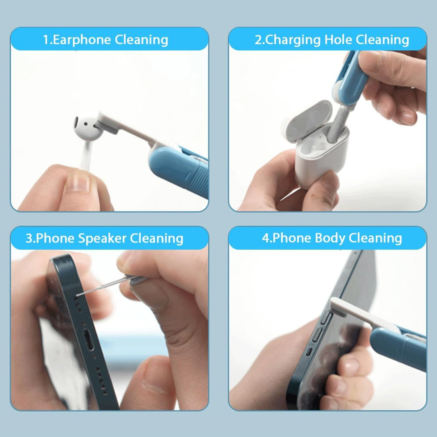 3 Pairs Replacement Eartips Earbuds Buds Set for Sony Wf-1000Xm5/Xm4,Premium Silicone Ear Tips with 5-In-1 Cleaning Kit Secure Fit, Noise Isolation & Comfortable Upgrade Accessories image number 4