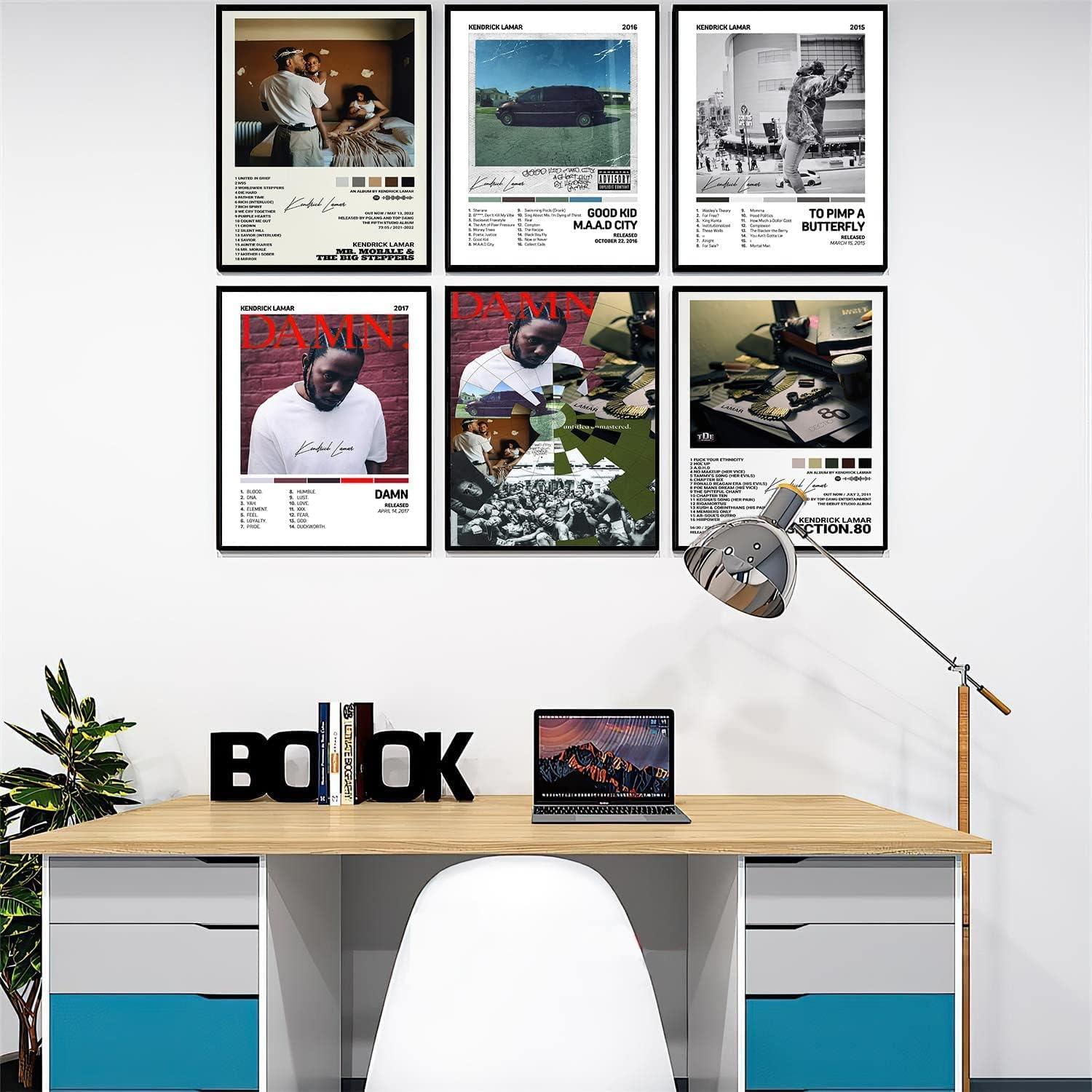 To a Butterfly Good Kid City Damn Music Album Cover Signed Limited Canvas Wall Art Room Aesthetics Decor Set of 6 Unframed 8X10 Inch Poster image number 2