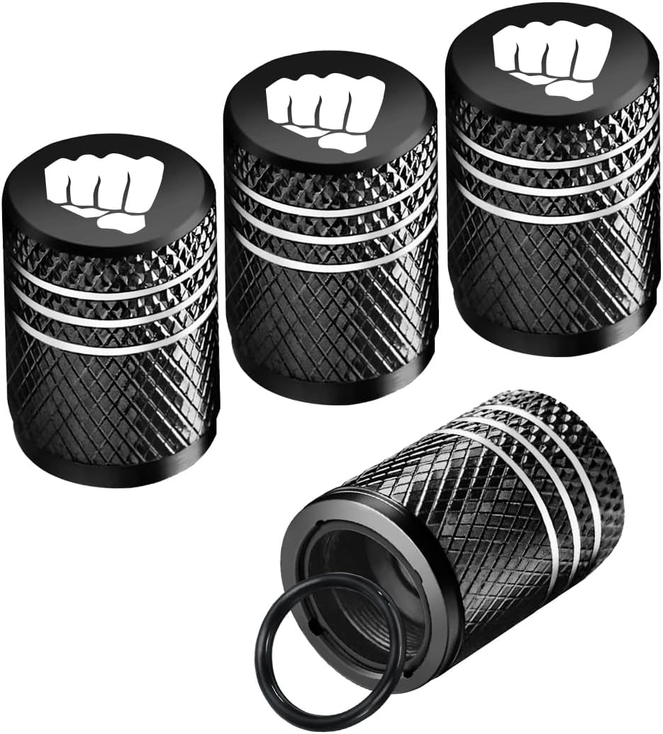 Ziciner 8 PCS Tire Valve Stem Cap Cover, Dustproof Valve Cover with Rubber Ring, Corrosion Resistant Leak-Proof Aluminum Alloy Wheel Valve Covers for Car, Truck, Motorcycle, Bike (Pure Color Pink)