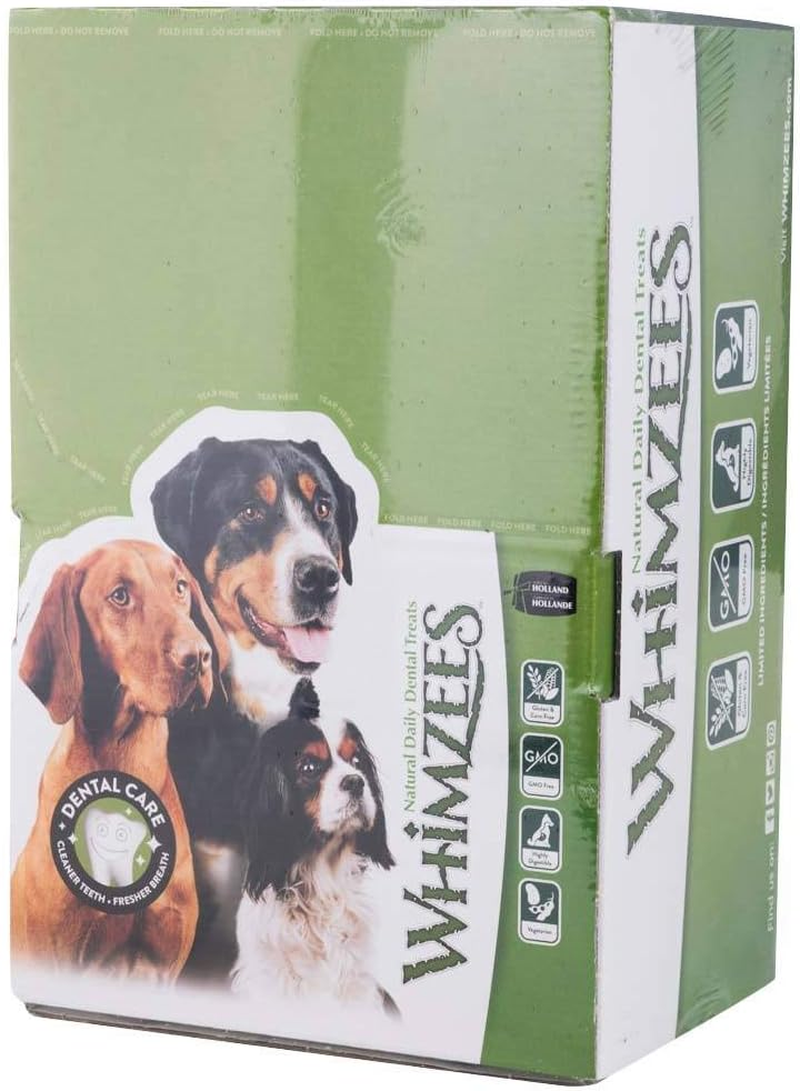 WHIMZEES Rice Bone Dental Dog Treats, Bulk Box, Large (18-27Kg Dogs), Natural Daily Dental Chews (50 Count) image number 1