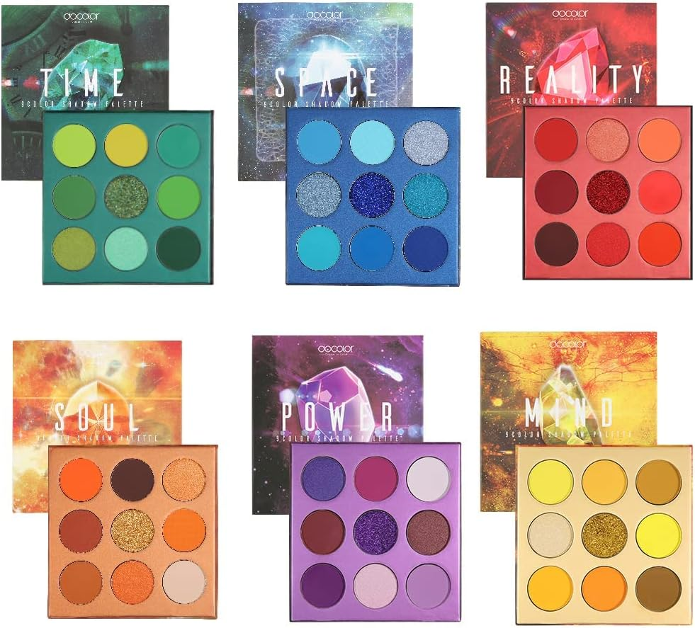 Docolor Eyeshadow Palette 9 Colors Green Eyeshadow Gemstone Shadow Palette Highly Pigmented Mattes Shimmers Naked Smokey Glitter Cream Colorful Powderlong Lasting Waterproof Makeup Palette