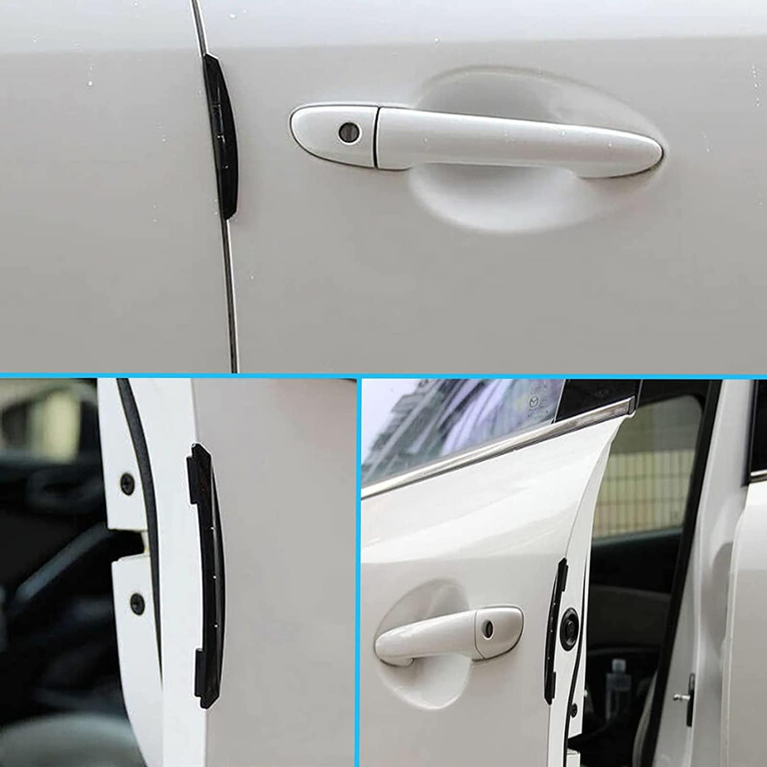 YUENTOEN 4PCS Car Door Edge Protector, Auto Door Side Edge Protector for Car, Sedans, Truck, SUV image number 6