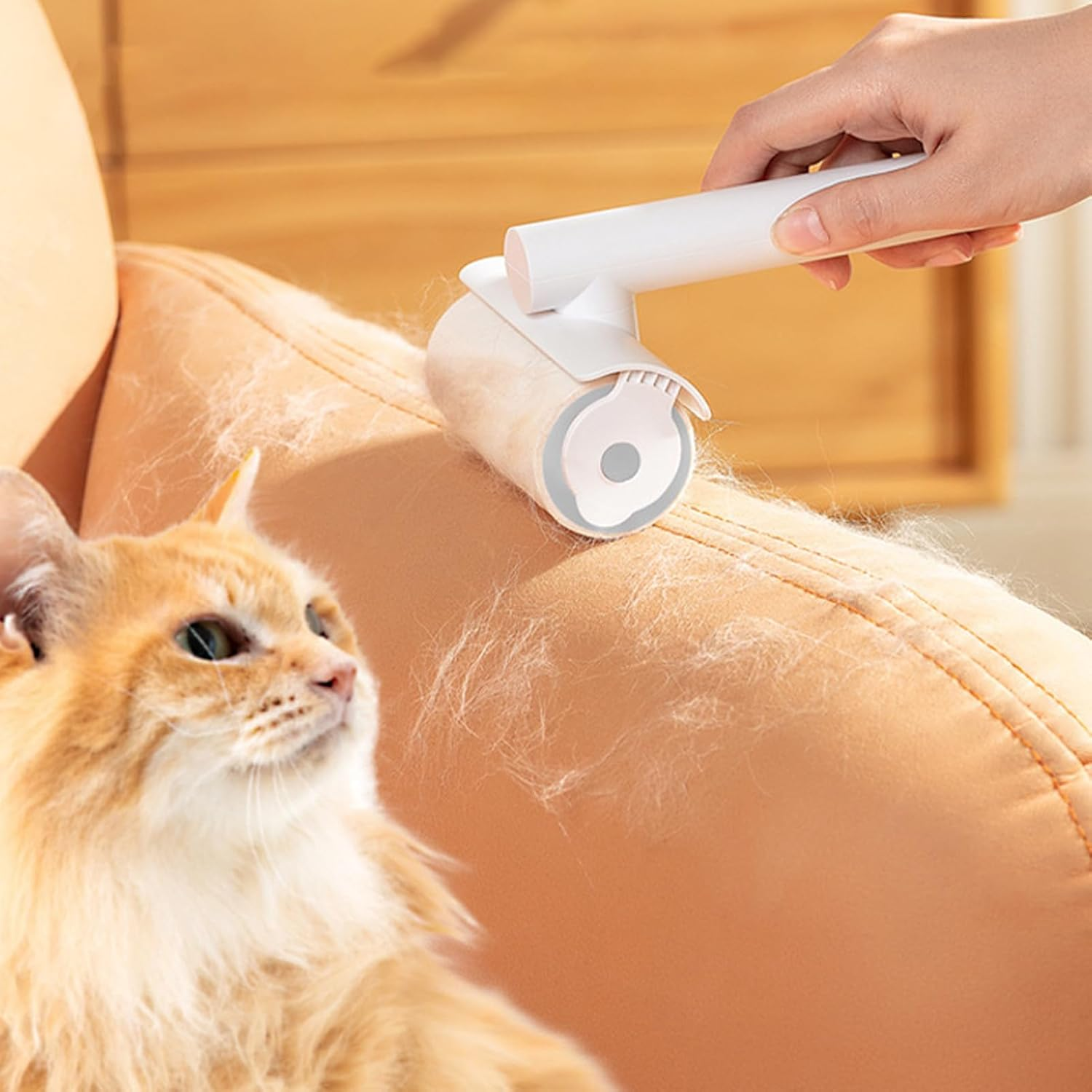 Pet Hair Remover Roller - Reusable, Portable, and Efficient Dog and Cat Fur Removal Tool for Furniture, Bedding, and Clothing image number 6