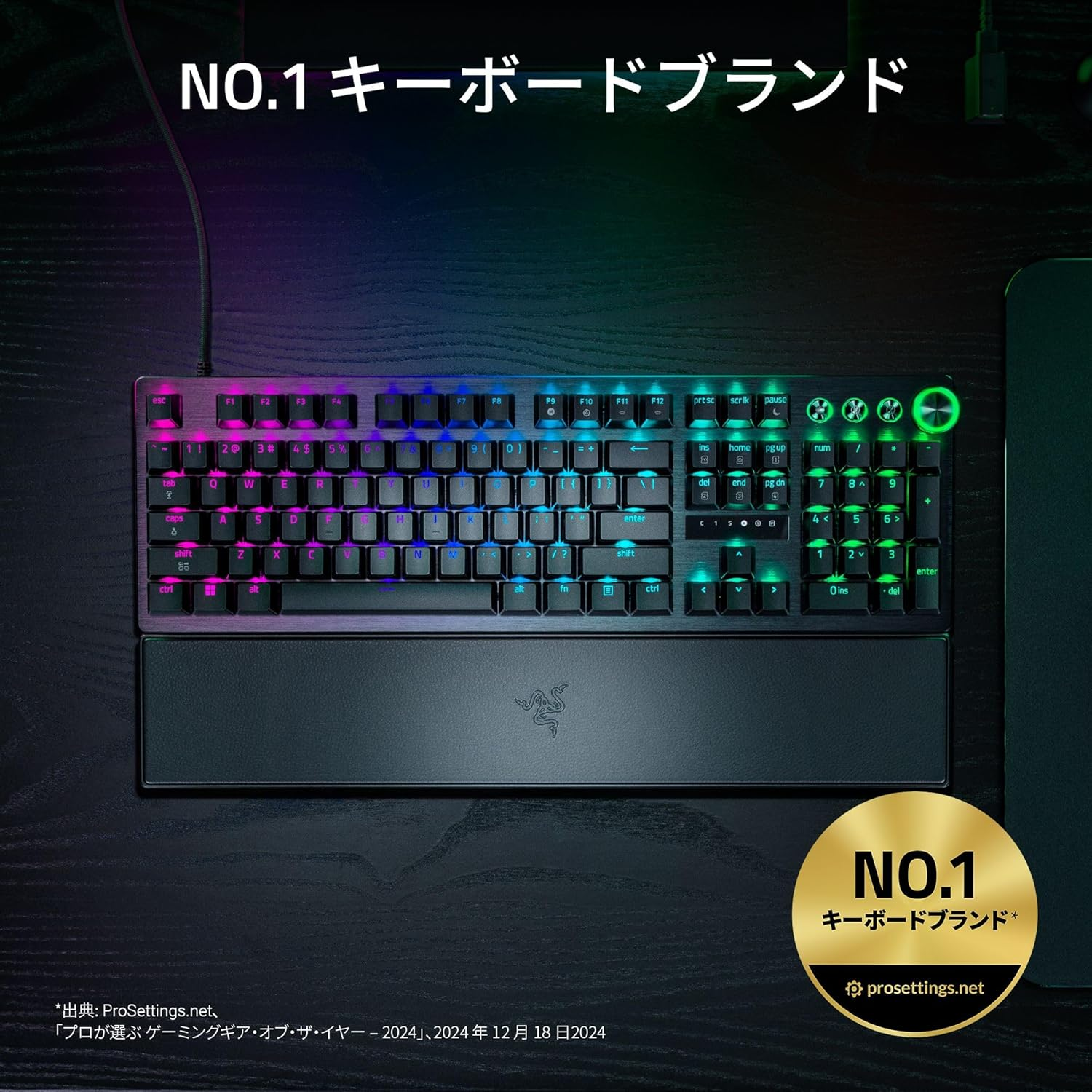 8,000 Hz Rapid Trigger, Razer Razer, Huntsman V3 Pro, 8 Khz, Analog with Adjustable Action, Gaming Keyboard, Optical Switch, Snap Tap, Fast Input Priority Function, Wrist Rest, English Layout image number 5