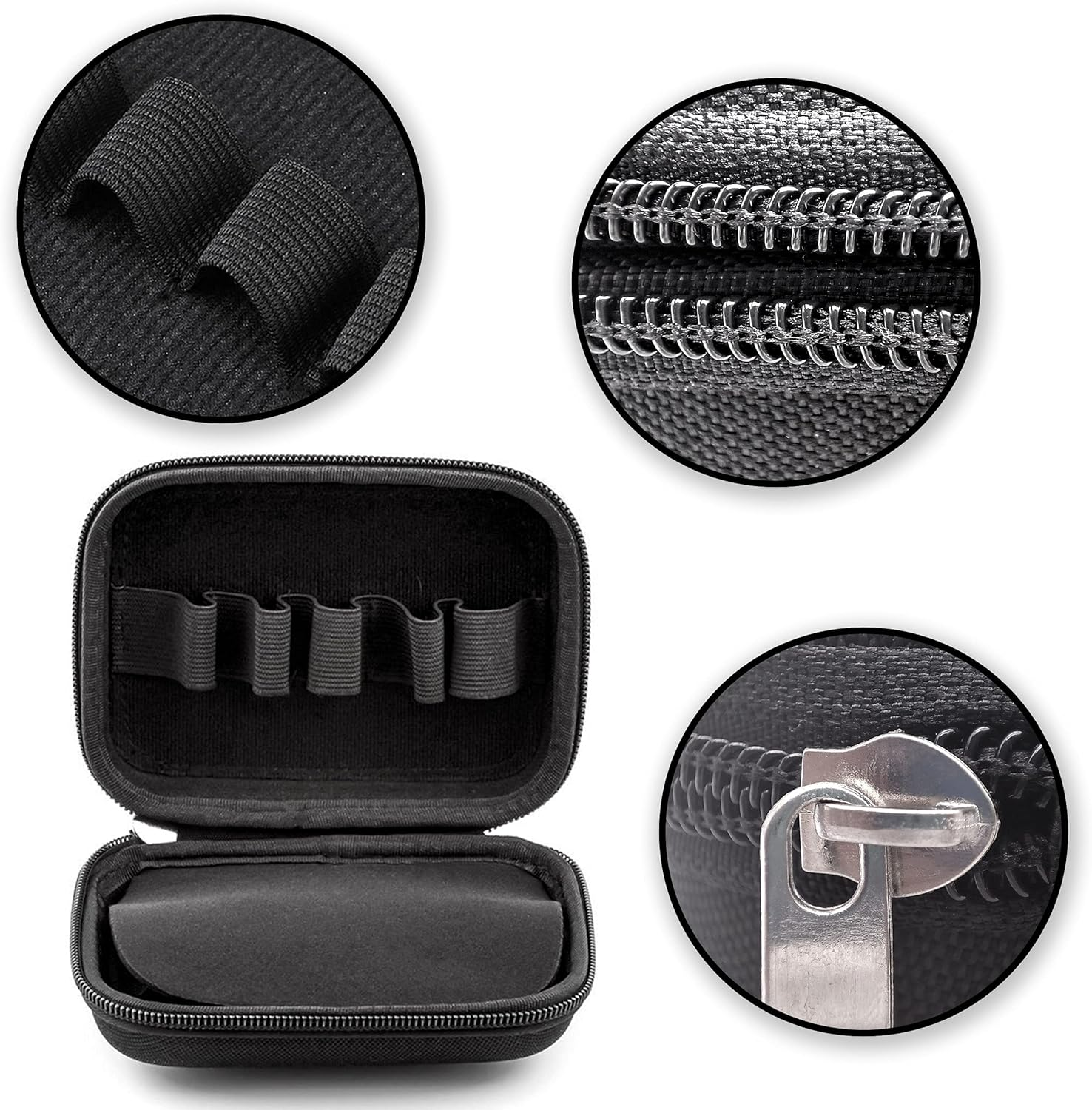 BLLREMIPSUR Essential Oil Carrying Case Holds 10 Bottles (5/10/15Ml), Hard Shell Roller Bottles Storage Bag, Travel Portable Essential Oils Bottles Organizer image number 3