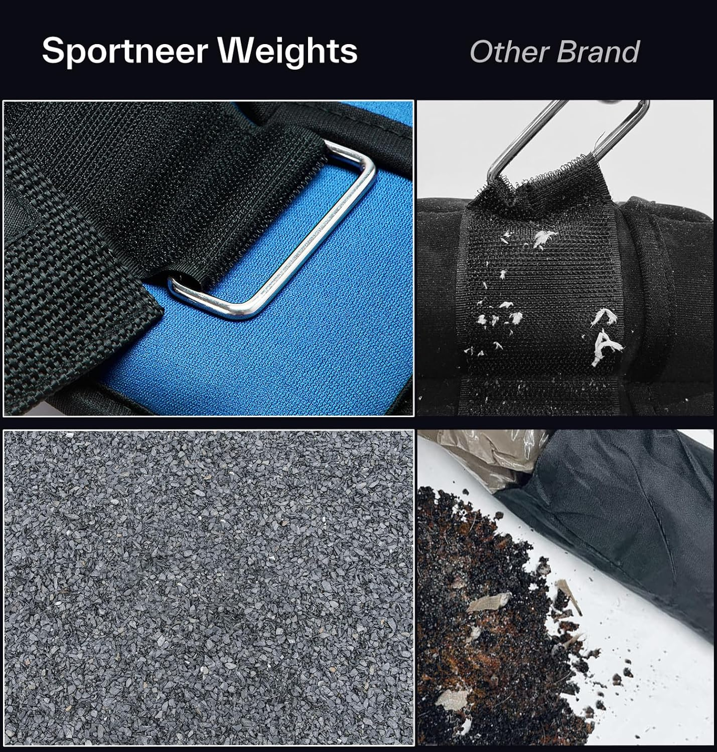 Adjustable Ankle Weights: Sportneer 1 Pair 1.27/2.45/3.6/4.8/5.9 Kg Kg Wrist Weights Arm Leg Weighted Ankle Weight for Indoor Outdoor Exercises Walking Women Men, 1.27 Kg per Ankle, 5.9 Kg per Pair image number 6