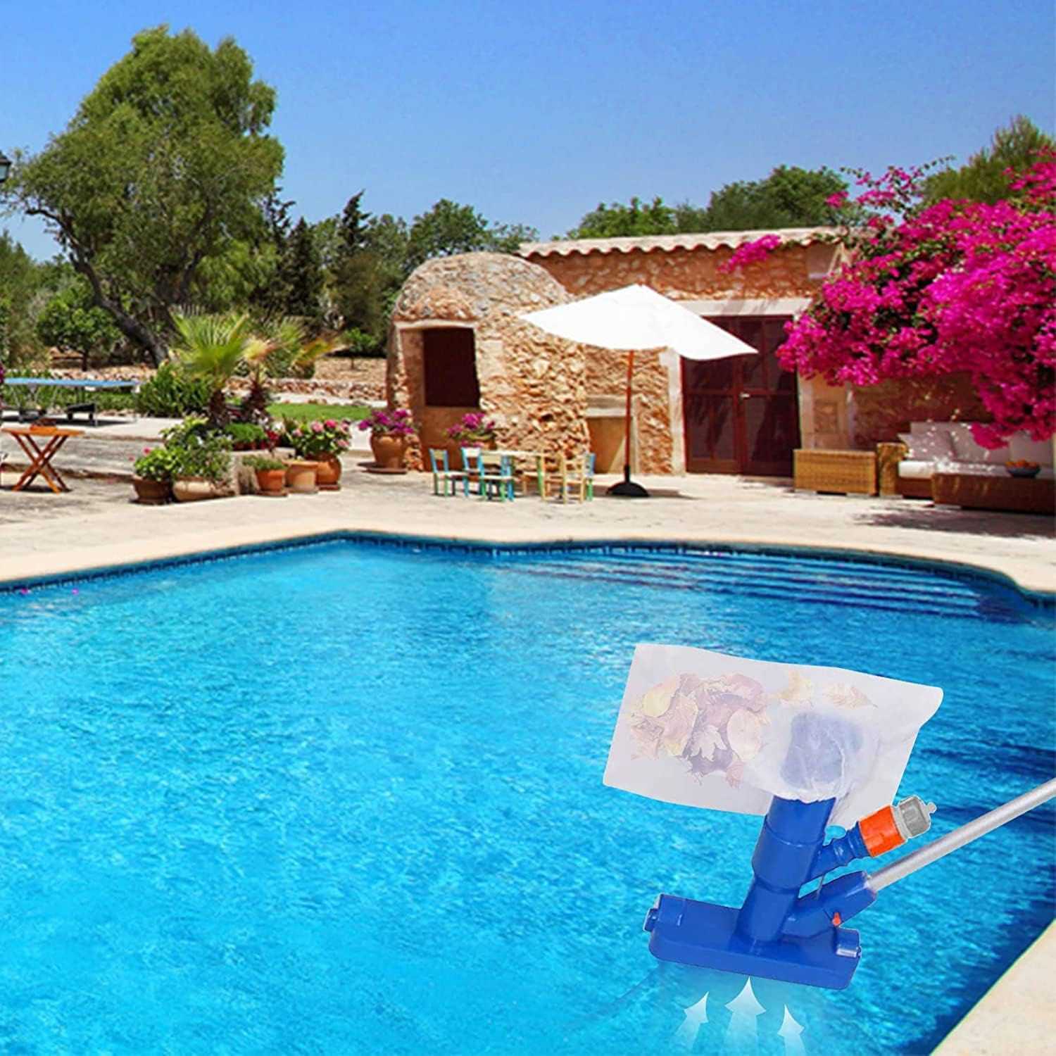 Qiugosun Hot Tub Vacuum Cleaner,Portable Mini Swimming Pool Pond Spa Jet Vacuum Cleaning,Mini Jet Vac Vacuum Cleaner for Pool Spa Fountain Hot Tub(No Garden Hose Included) (LSK0004Y06J01) image number 2