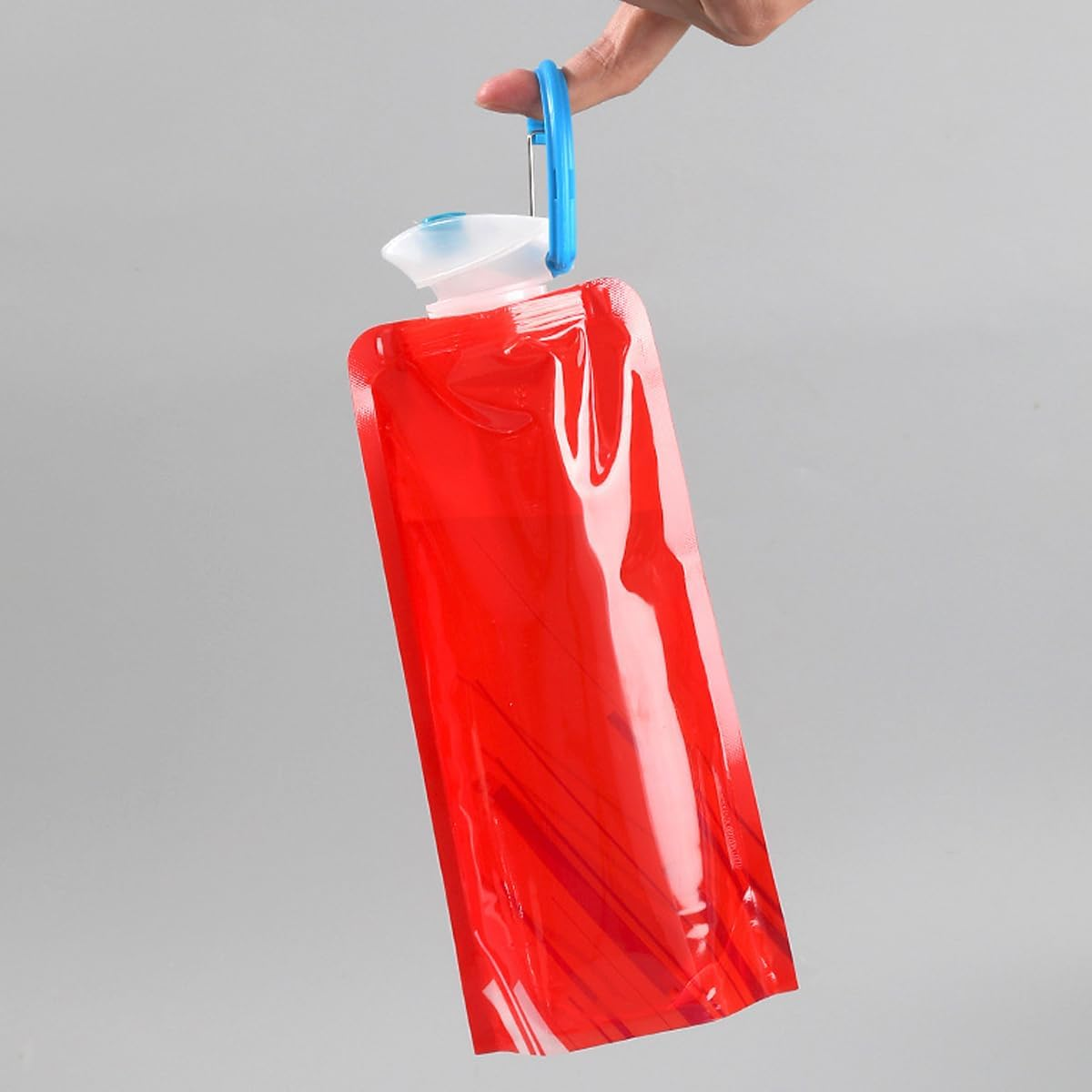 AIMALL 4-Pack Collapsible Water Bottles, 700Ml PE Plastic Portable Drink Containers for Sports, Hiking, and Outdoor Activities, Compact and Leakproof image number 5