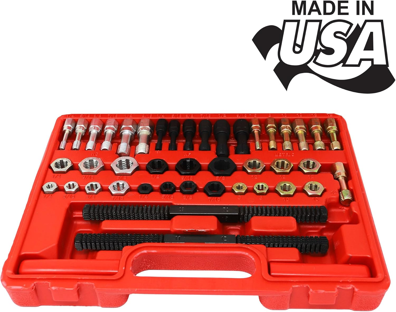 CTA Tools 8240 Universal 53-Piece Rethreading Set, RED image number 1