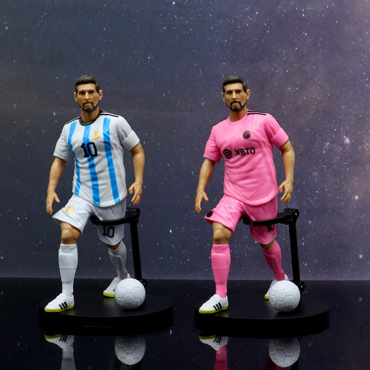 Lionel Messi Action Figure, Super Football Star Classic NO.10 Figure, Great for Office&Desk, 7.5&rdquo; H X 3.9&rdquo; W X 3.9&rdquo; D image number 3