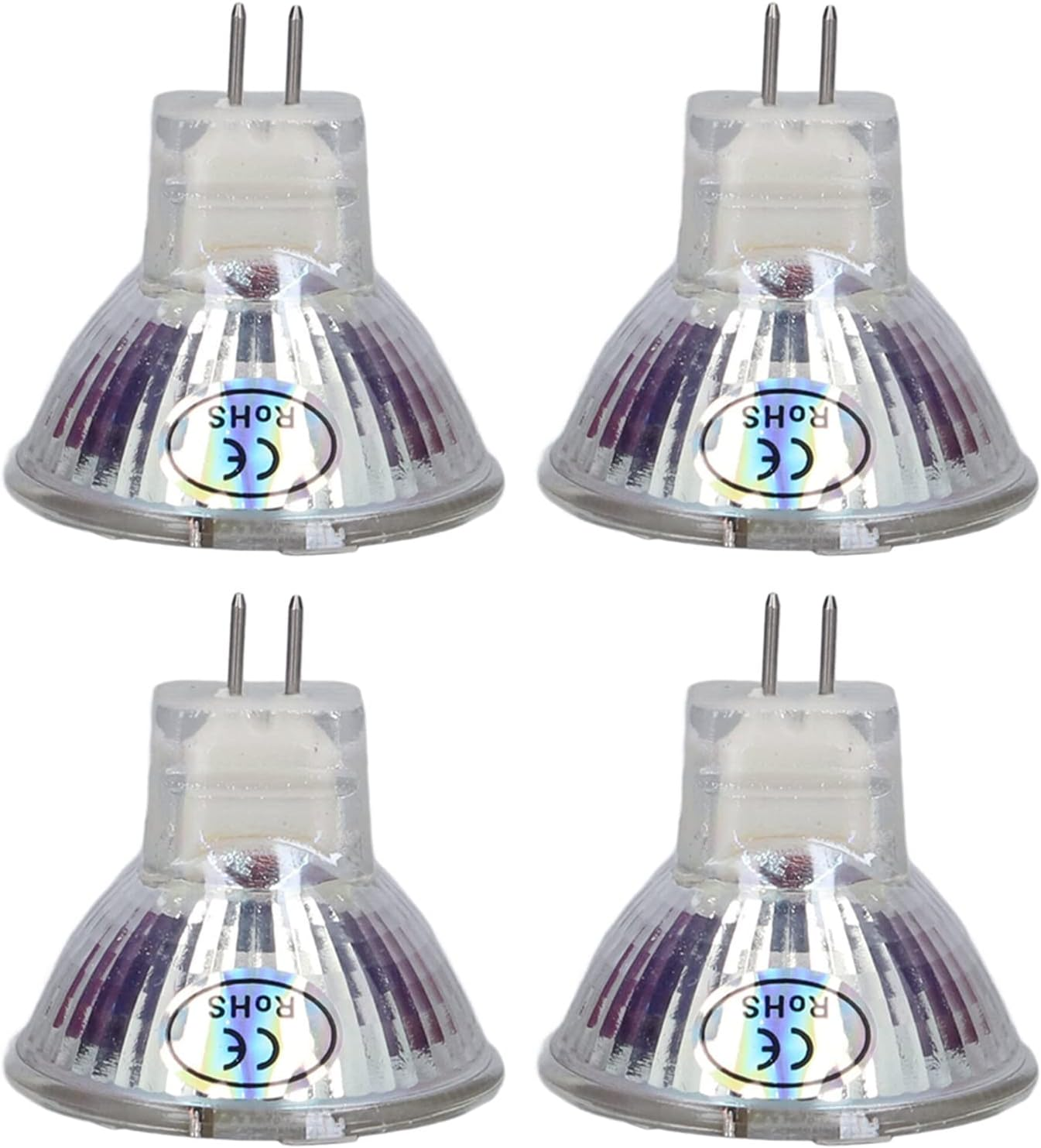 4Pcs MR11 LED Bulb, 5W 500Lm Replacement with 15 Beads Double Pin Base for Spotlight Landscape Lamp (Warm White) image number 5