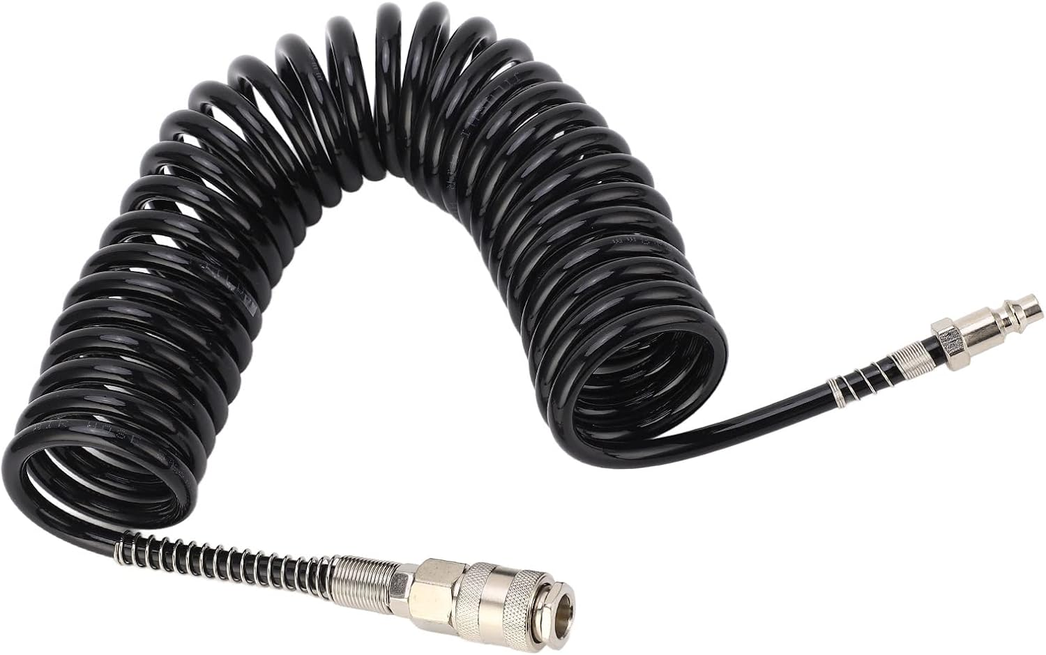 Air Compressor Hose, 3/8 Air Hose Air Intake Hose Recoil Air Hose Pressure Resistant Coiled Air Hose Flexible Lightweight for Car Motorcycle (5M/16.4Ft) image number 3