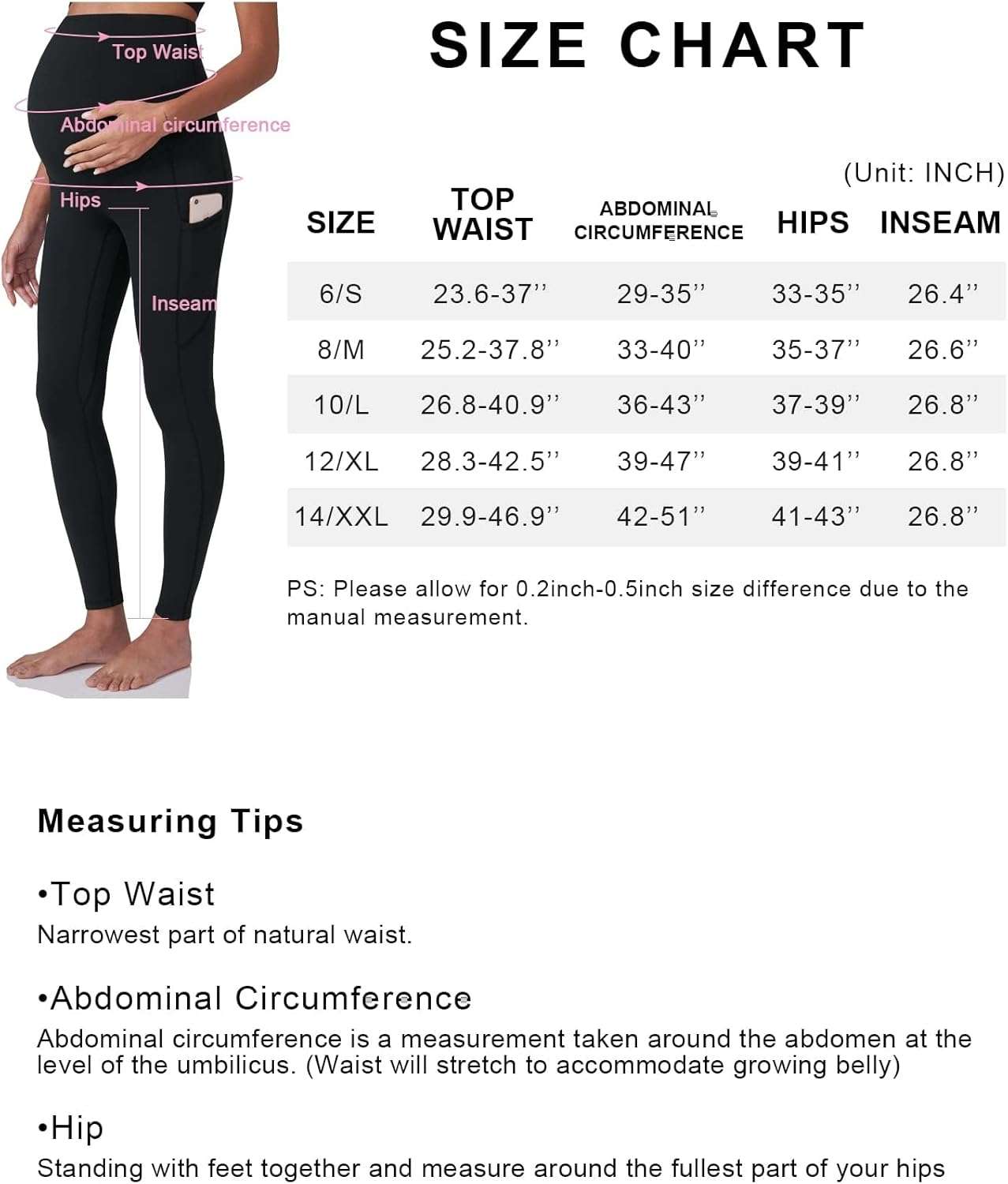 POSHDIVAH 3 Pack Women'S Maternity Workout Leggings over the Belly Pregnancy Yoga Pants with Pockets image number 1