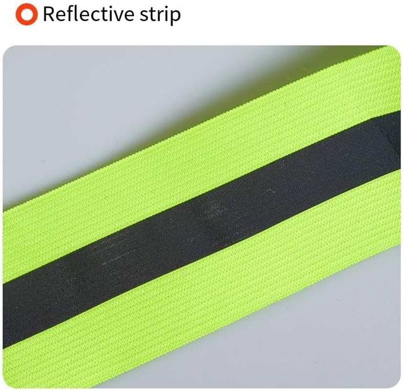 Reflective Running Vest 2 Pack, High Visibility Reflective Running Gear Night Cycling Walking Safety Vest Straps for Men Women image number 5