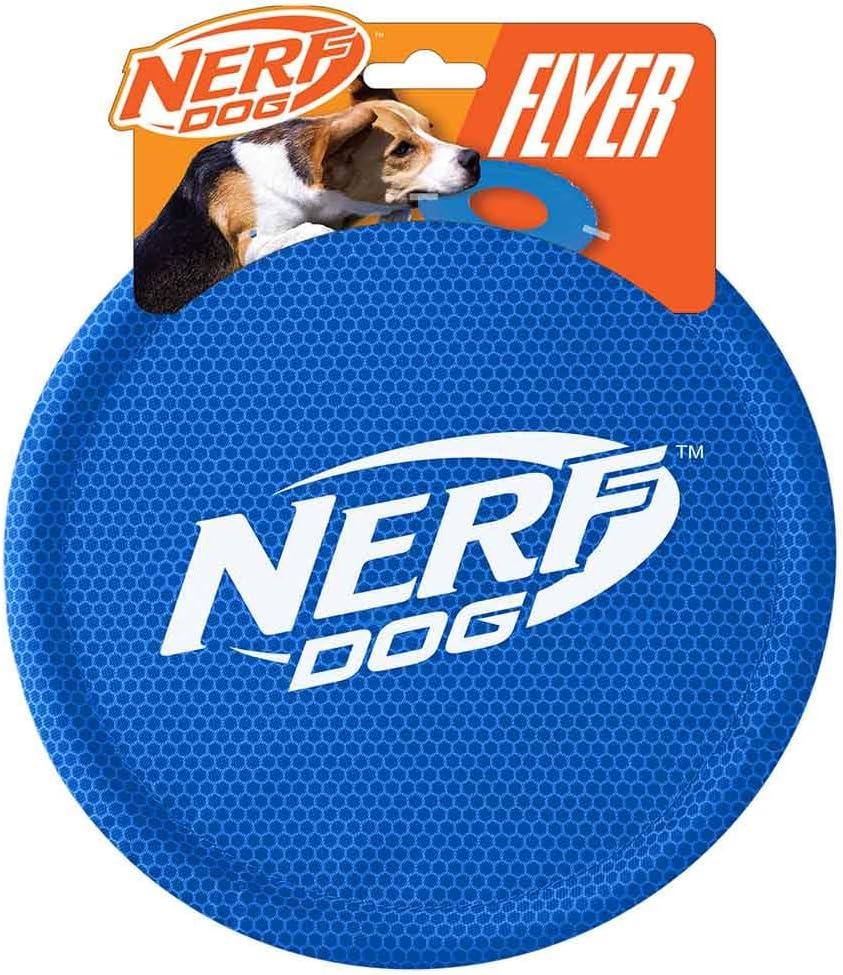 Nerf Dog Assortment: 9In Nylon Flyer Red and Orange Dog Toy